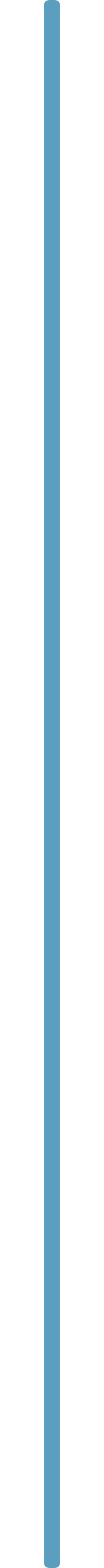 A blue and black vertical object with a central line, possibly a safety pole or a stake.