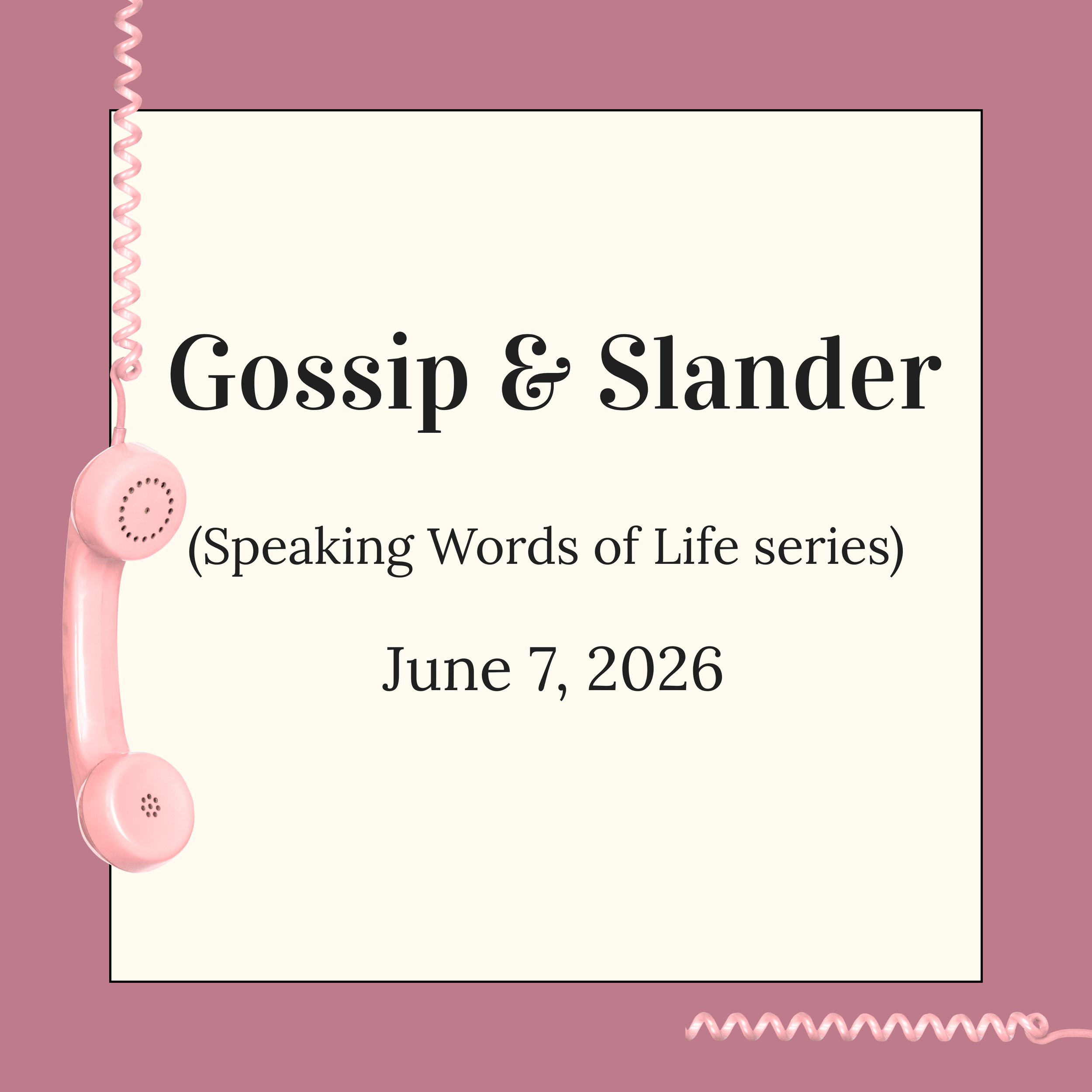Gossip &amp; Slander