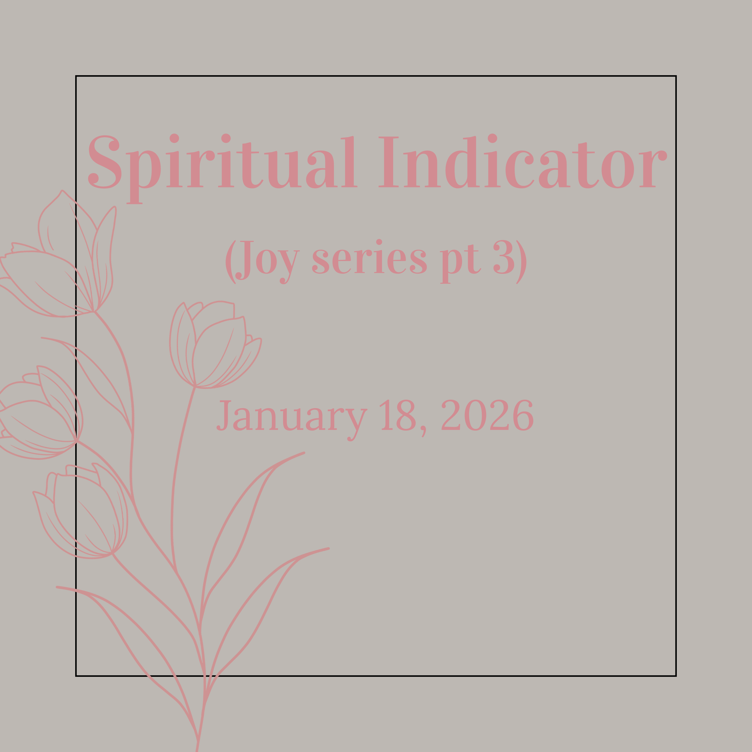 Joy as a Spiritual Indicator