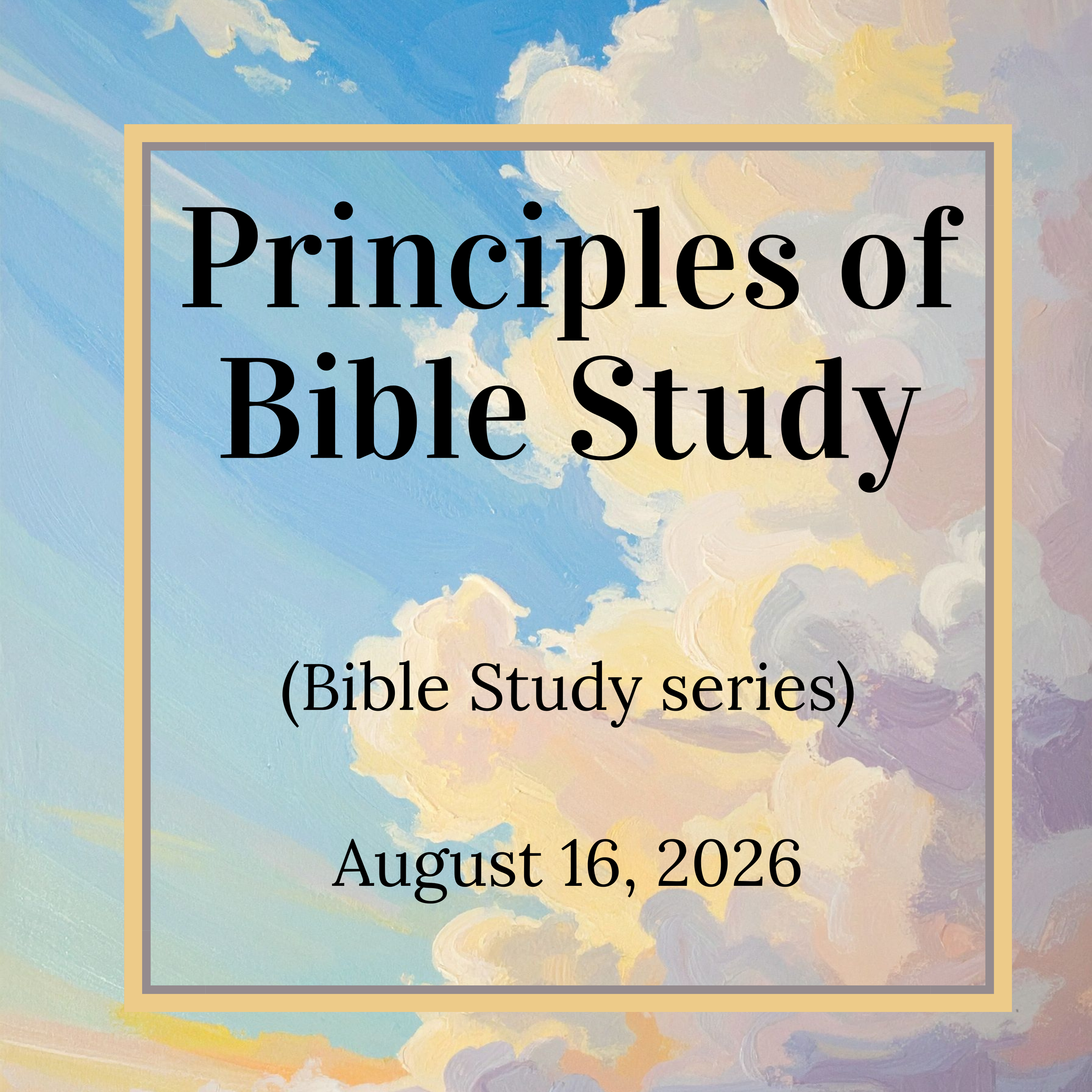 Principles of Bible Study