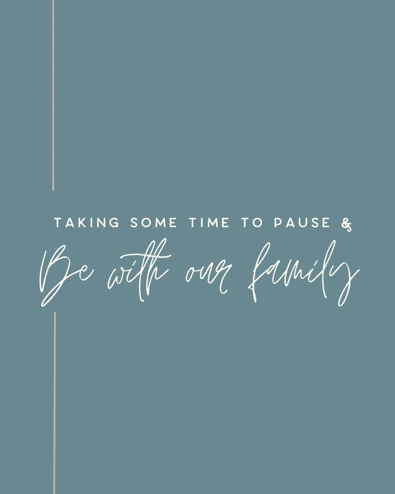 To our valued 2026 clients- In light of the recent tragedy that has deeply impacted our community, we will be taking some time to process and be with our family- immediate and in the community.

We appreciate your understanding and patience during th