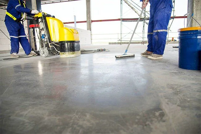 commercial epoxy floor installation process Charlotte NC