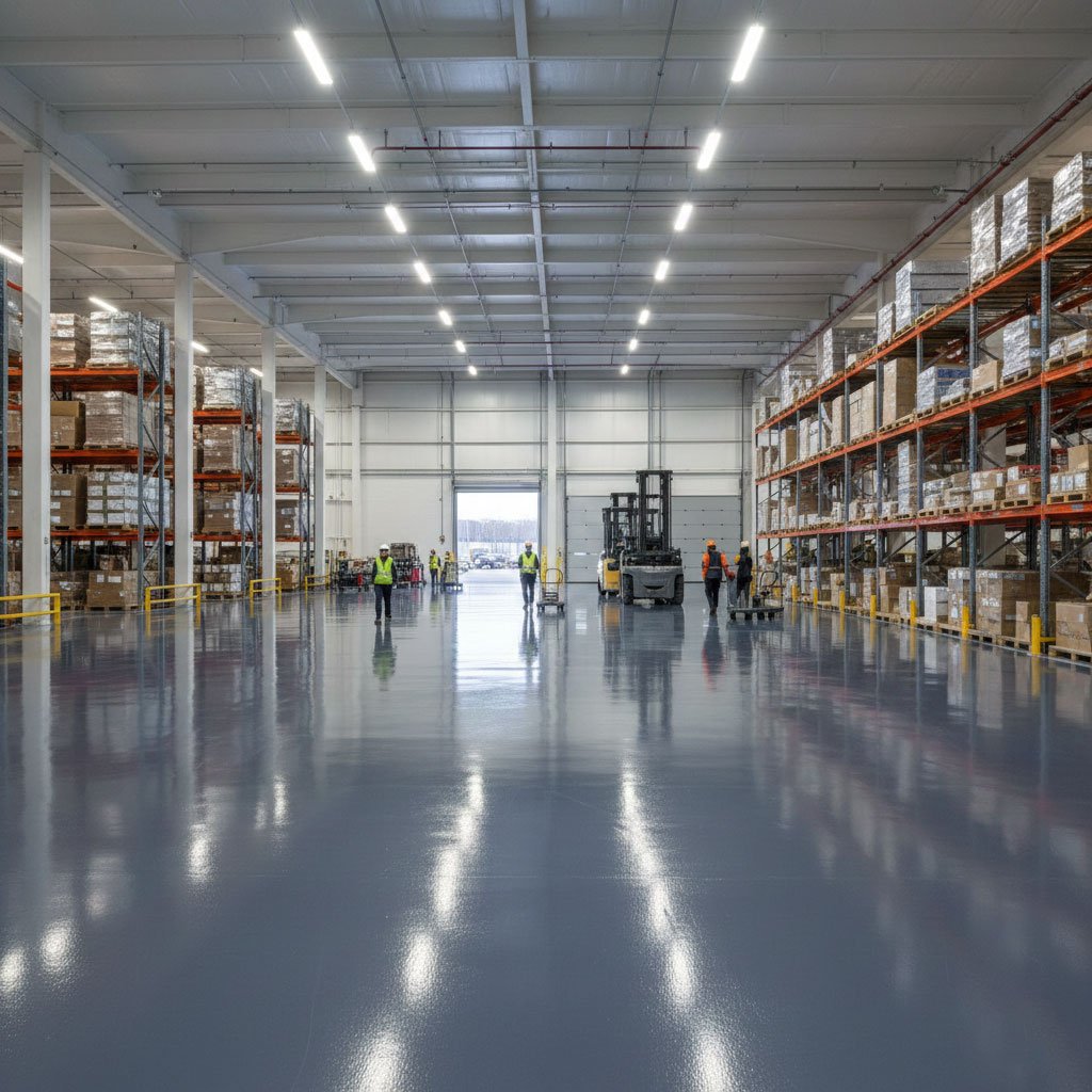 warehouse commercial epoxy floor charlotte nc
