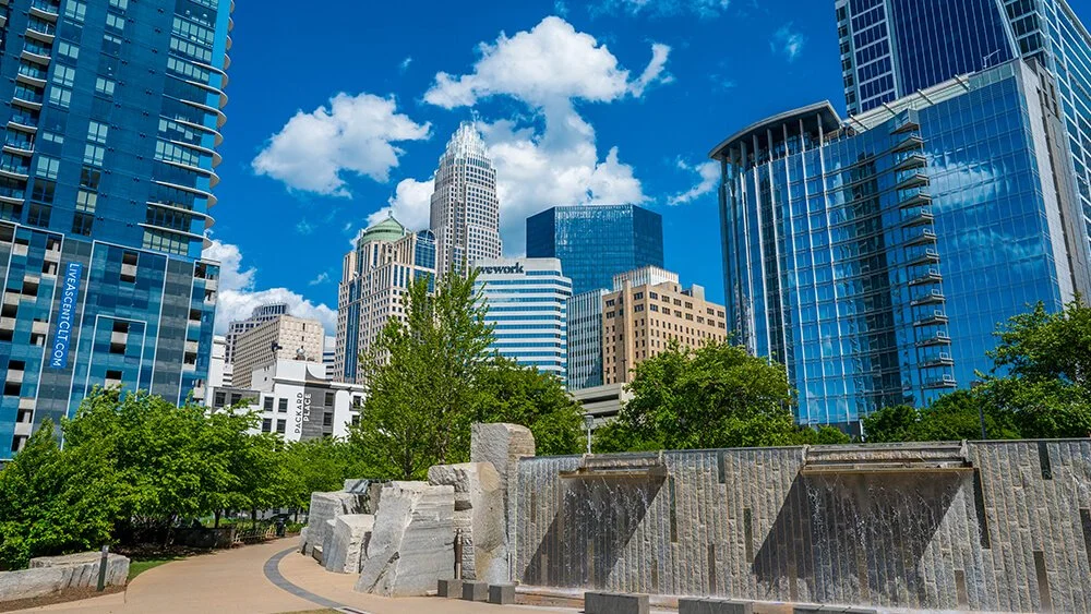 Charlotte North Carolina skyline cityscape