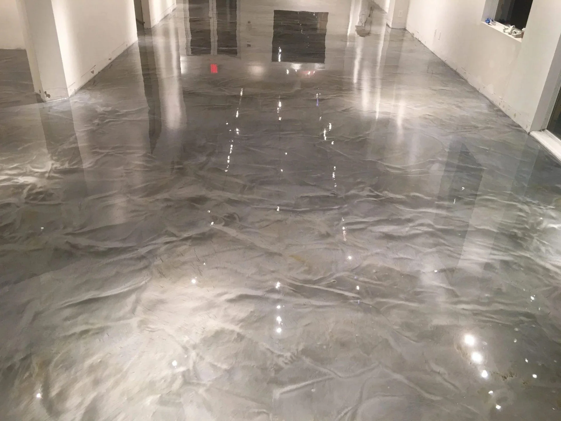 Metallic epoxy floor installed in Charlotte NC