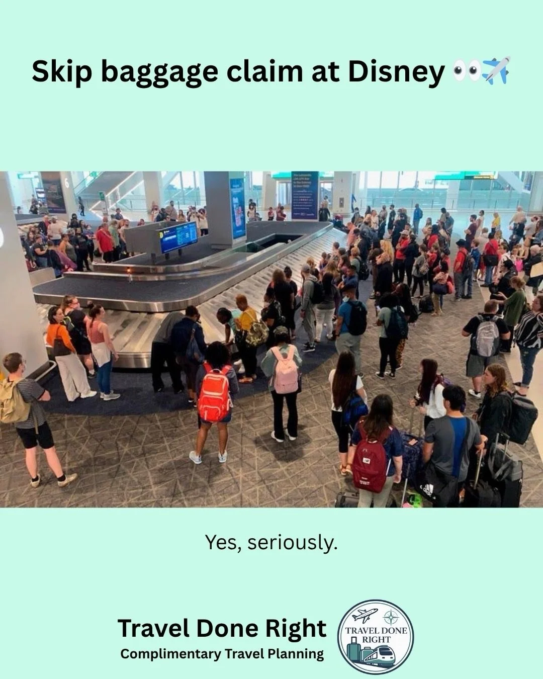 If you&rsquo;re flying Southwest into Orlando, you might be able to skip baggage claim completely&hellip;

Your bags can go straight to your Disney resort 🏨

BUT here&rsquo;s what you need to know 👇
&bull; Only Southwest flights
&bull; Only select 