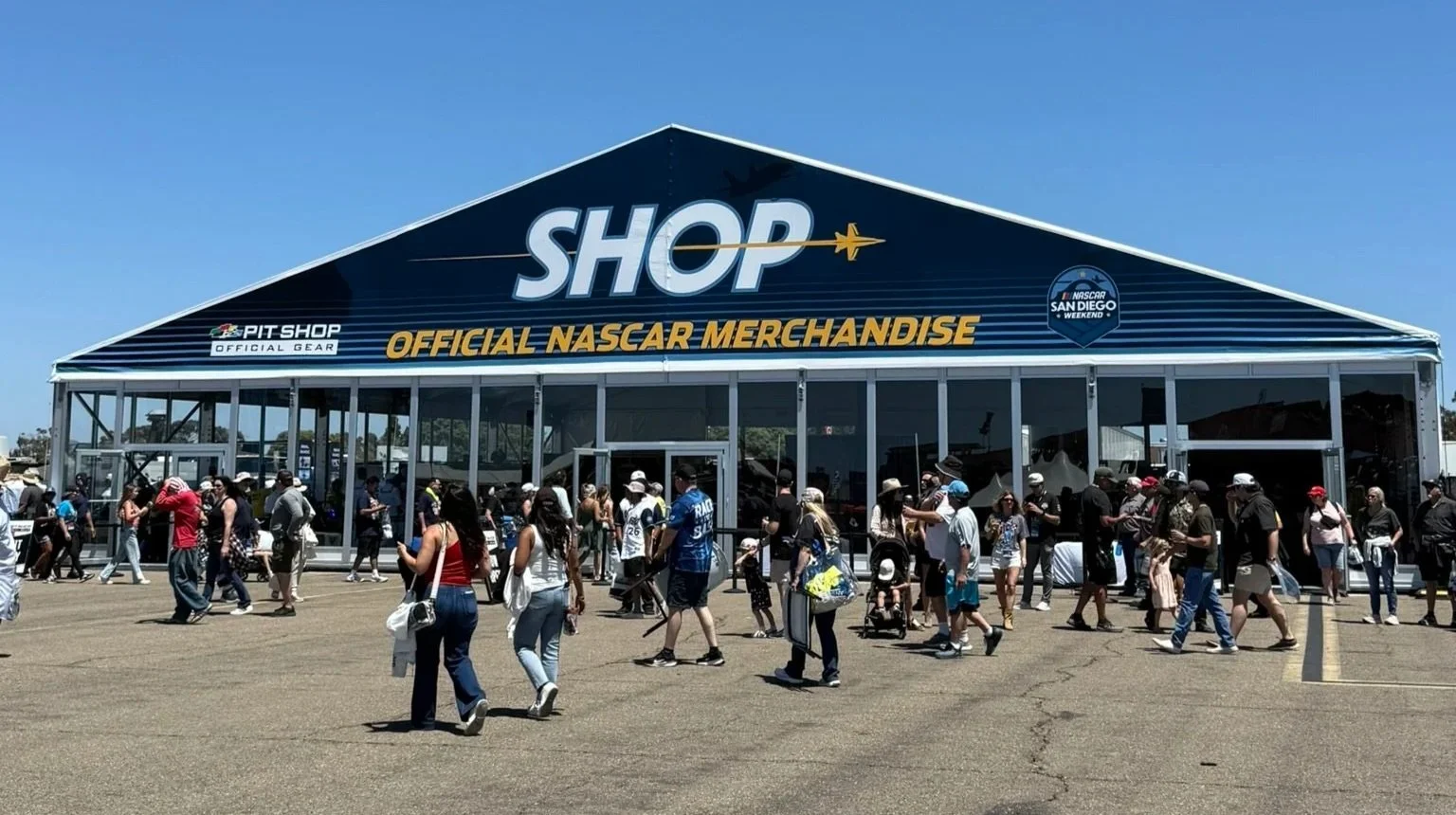 NASCAR shop at the fan zone