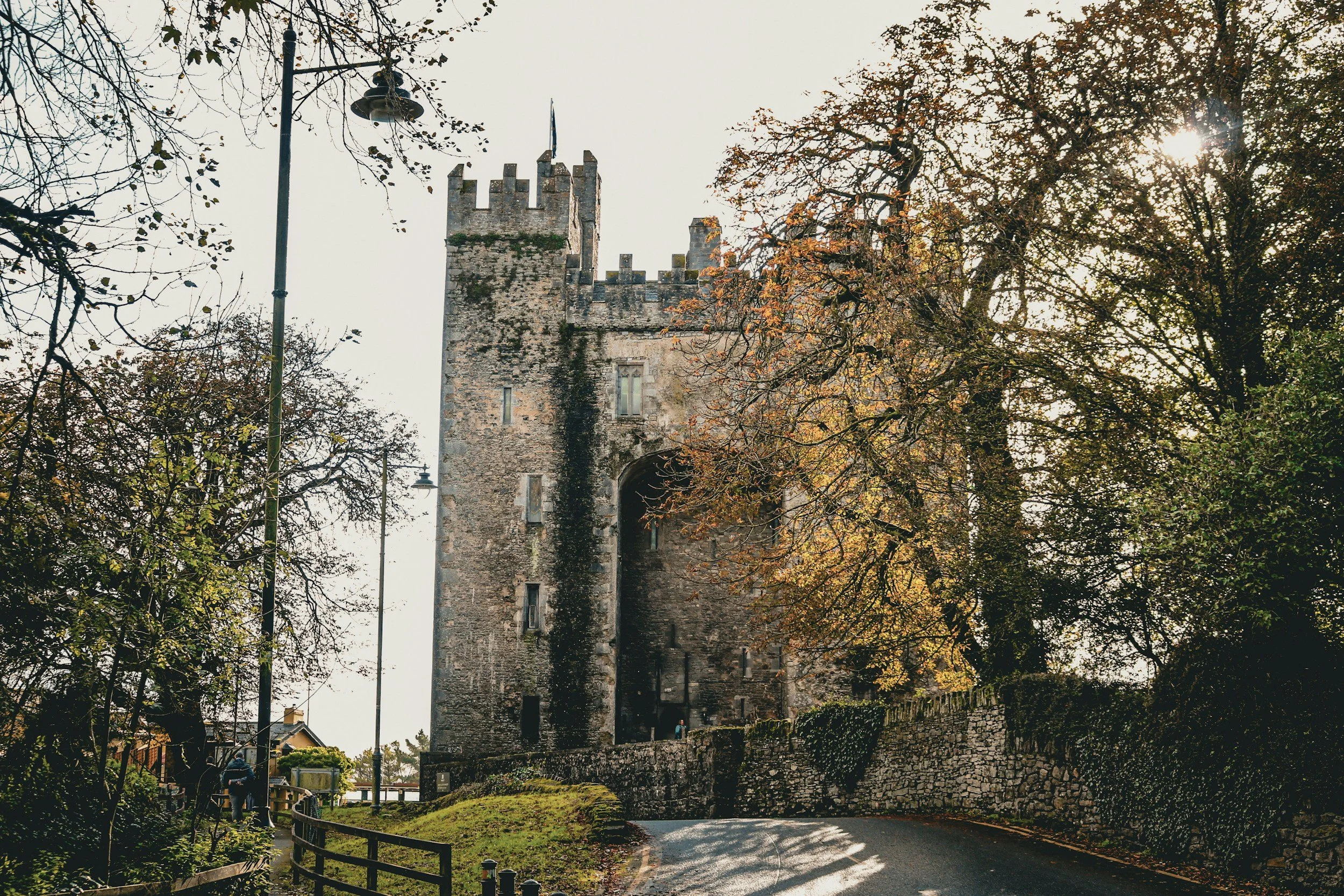 A large stone castle