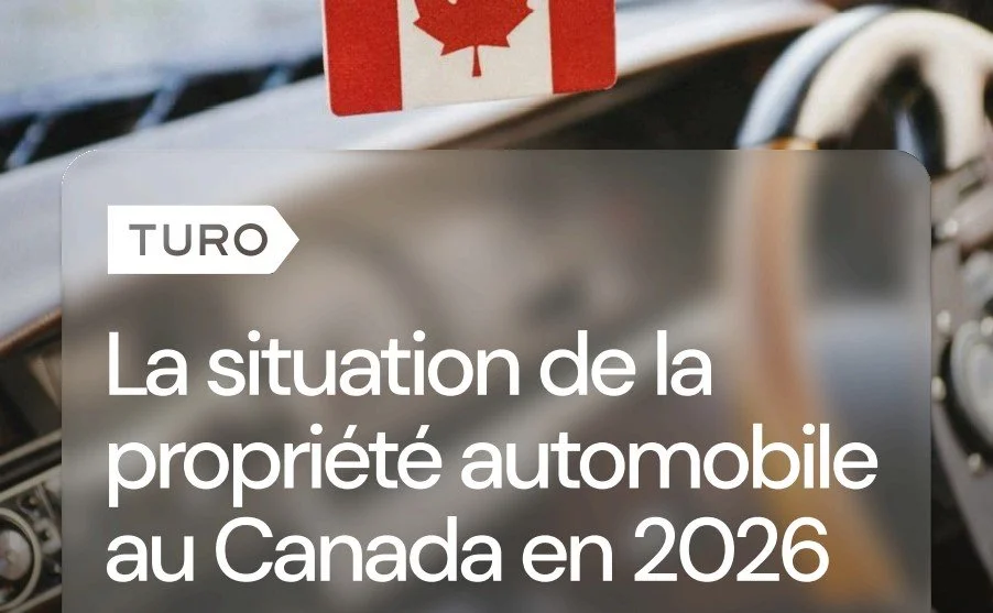 Étude Turo : La possession d'une voiture reste la norme, mais n'est plus un désir