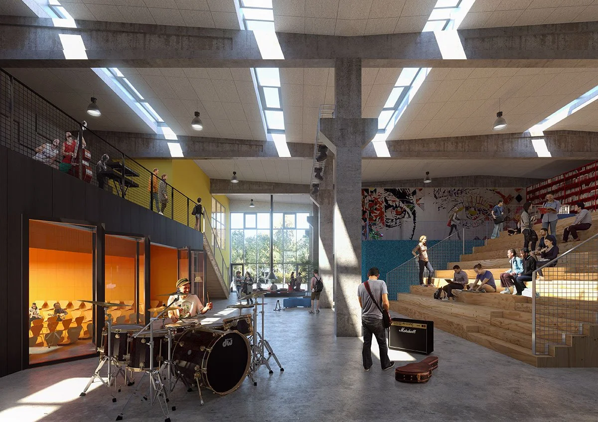 MVRDV + COBE | Roskilde Festival Folk High School | Fiction
