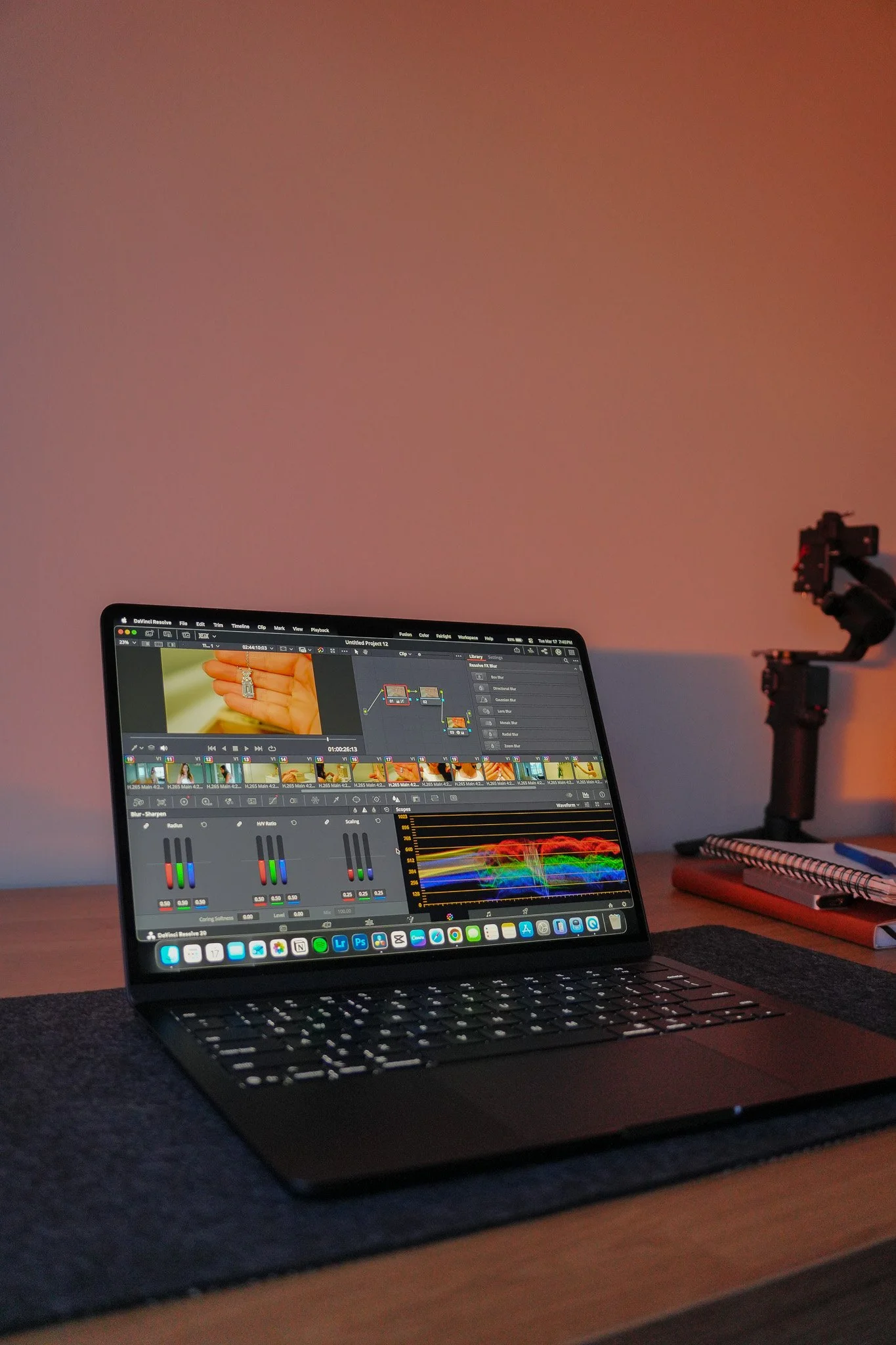 Professional video editing