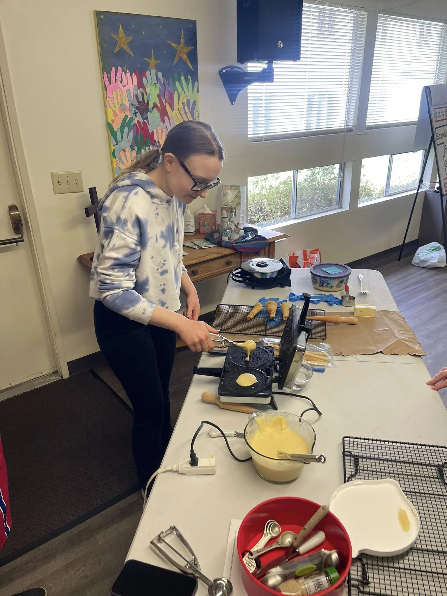 Skaði March 2026 Meeting - Woven Hearts and Baking Demonstrations