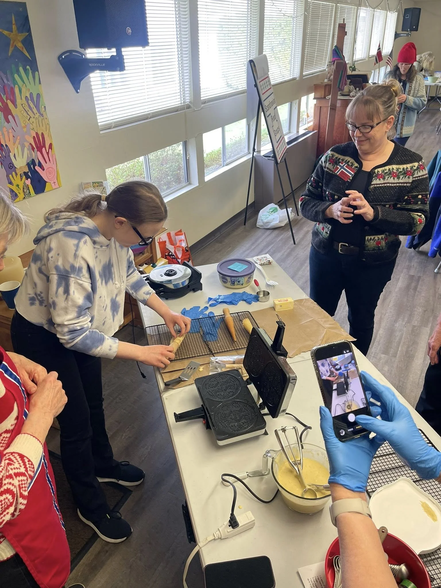 Skaði March 2026 Meeting - Woven Hearts and Baking Demonstrations