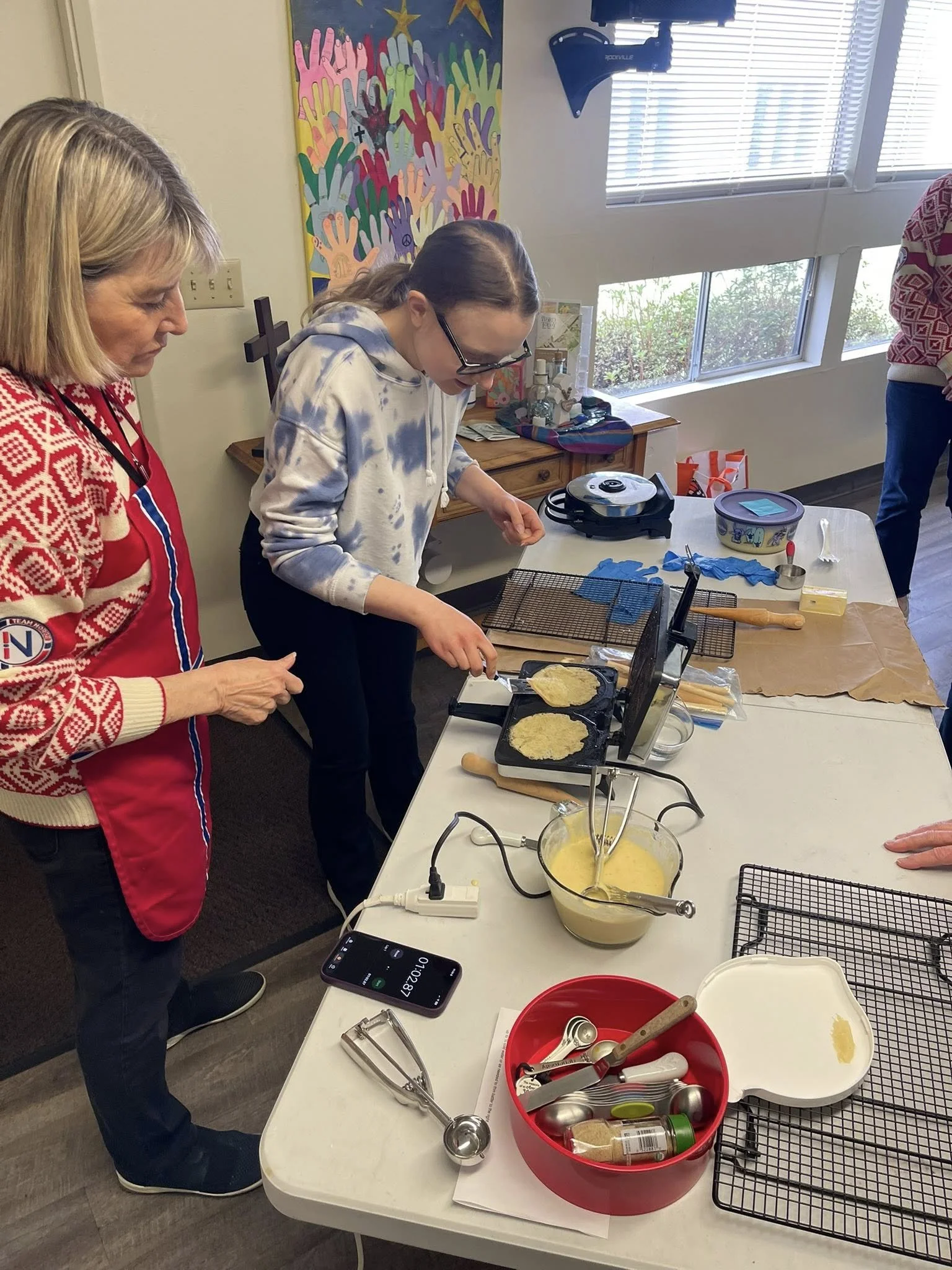 Skaði March 2026 Meeting - Woven Hearts and Baking Demonstrations