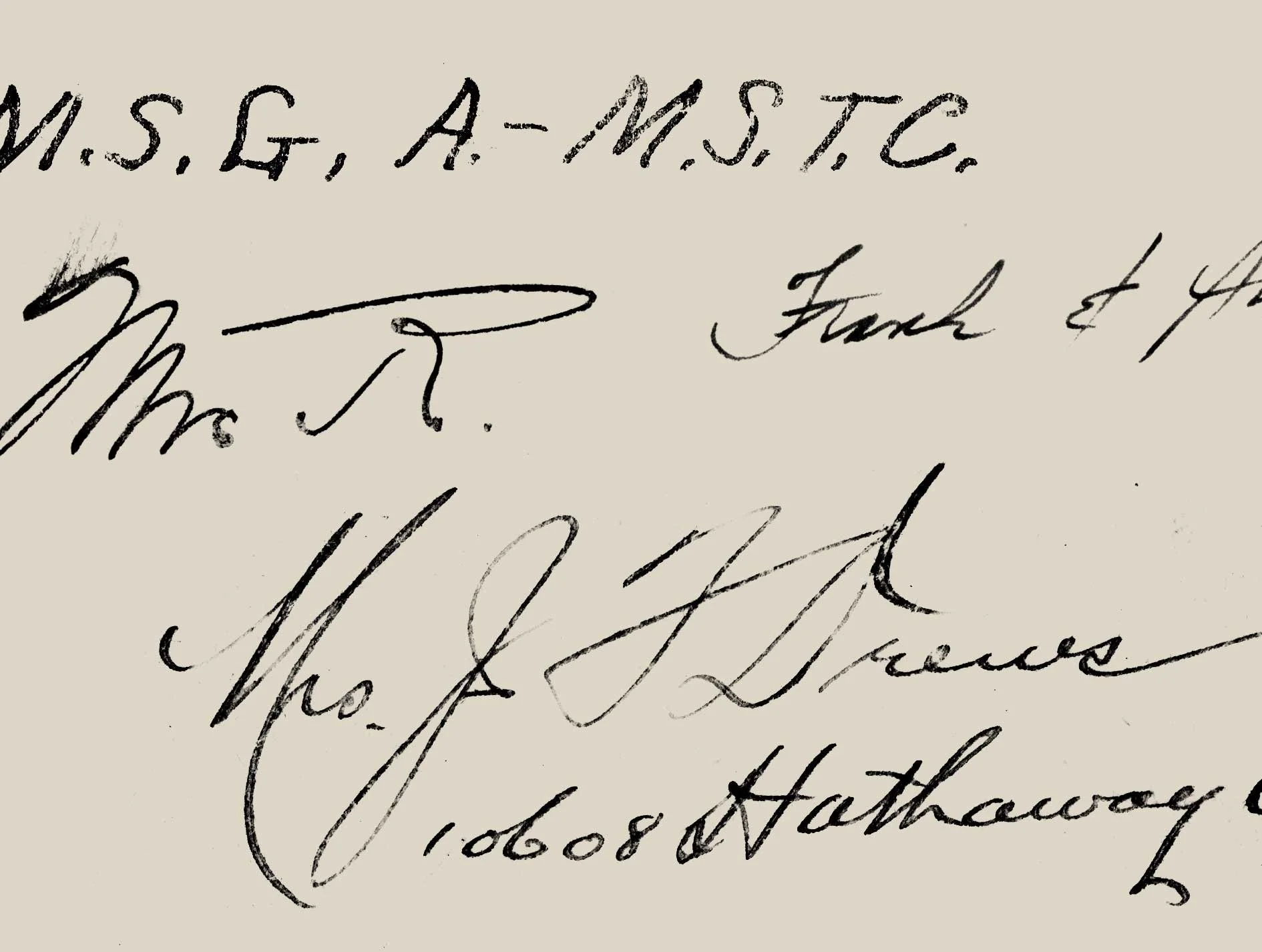 Vintage Handwriting