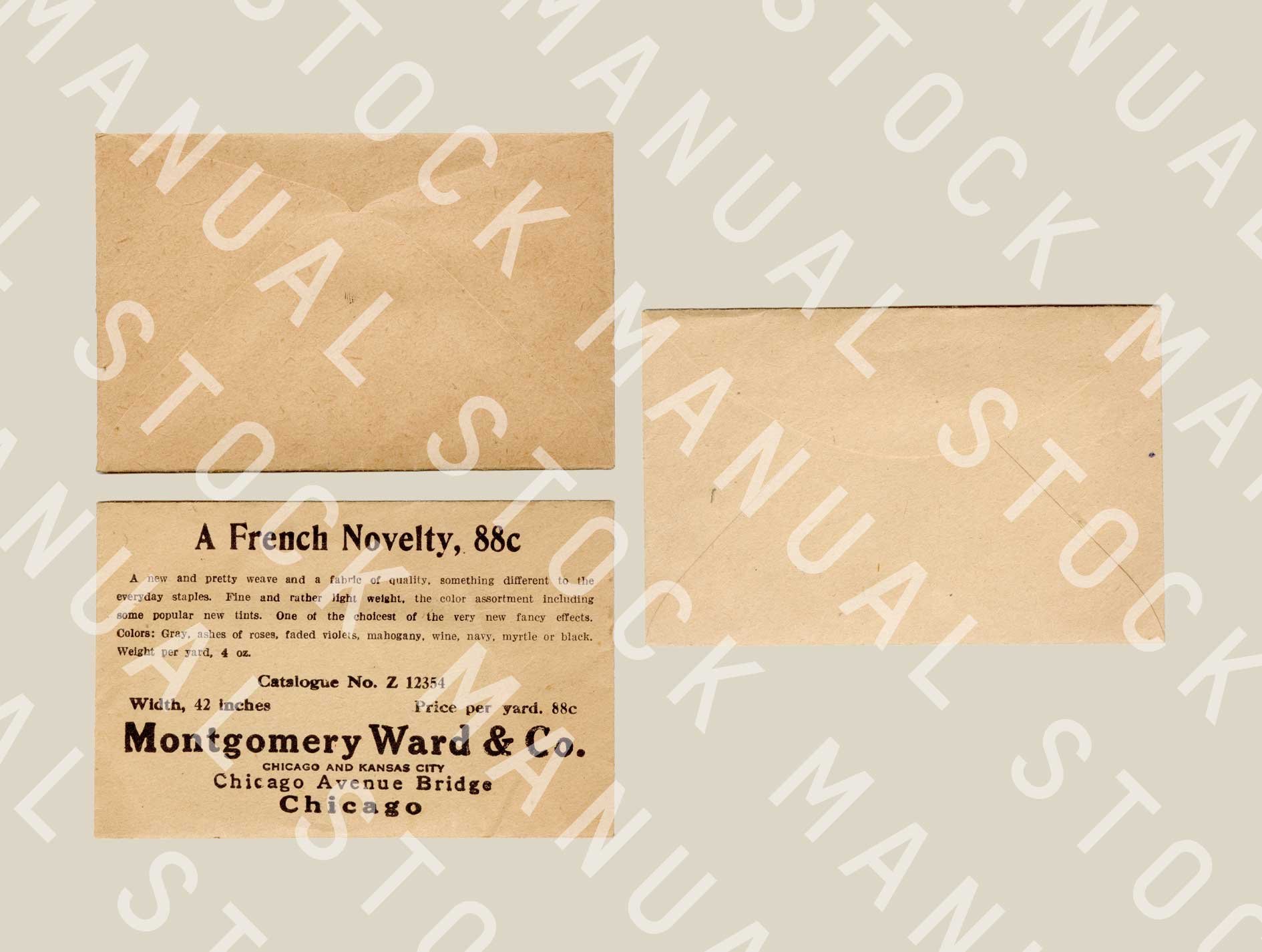 High-res scanned mini envelopes for graphic designers asset library