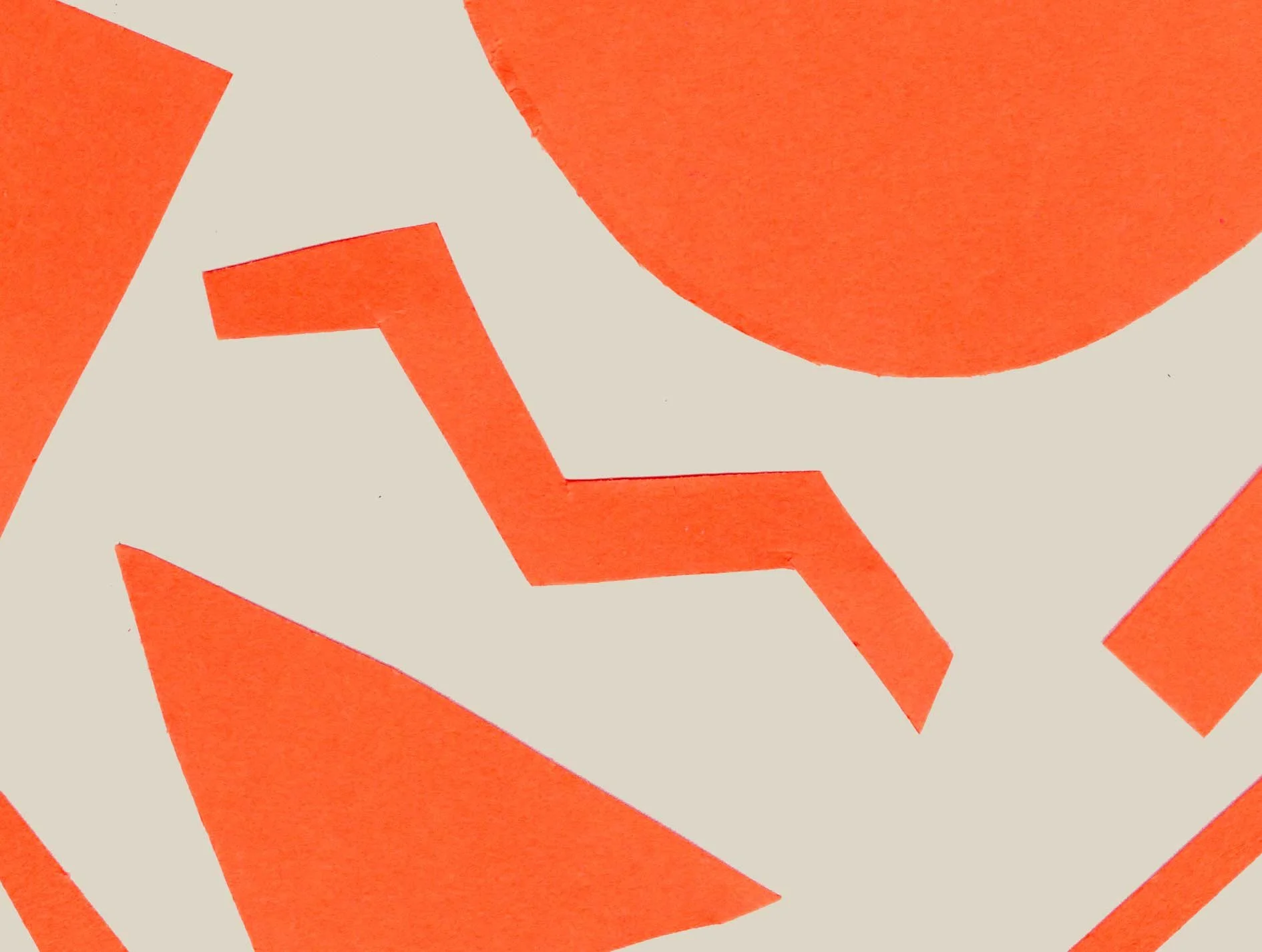 Hand-Cut Adjustable Colored Paper Shapes
