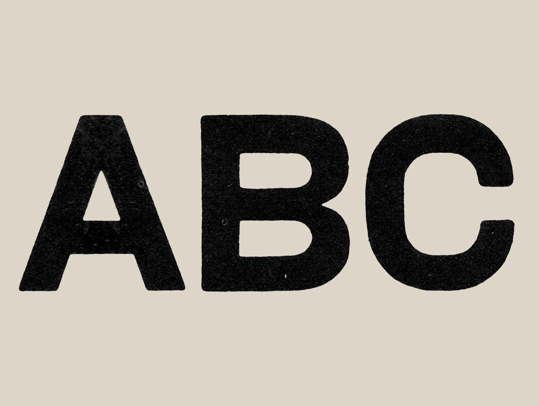 Vintage Sans Alphabet