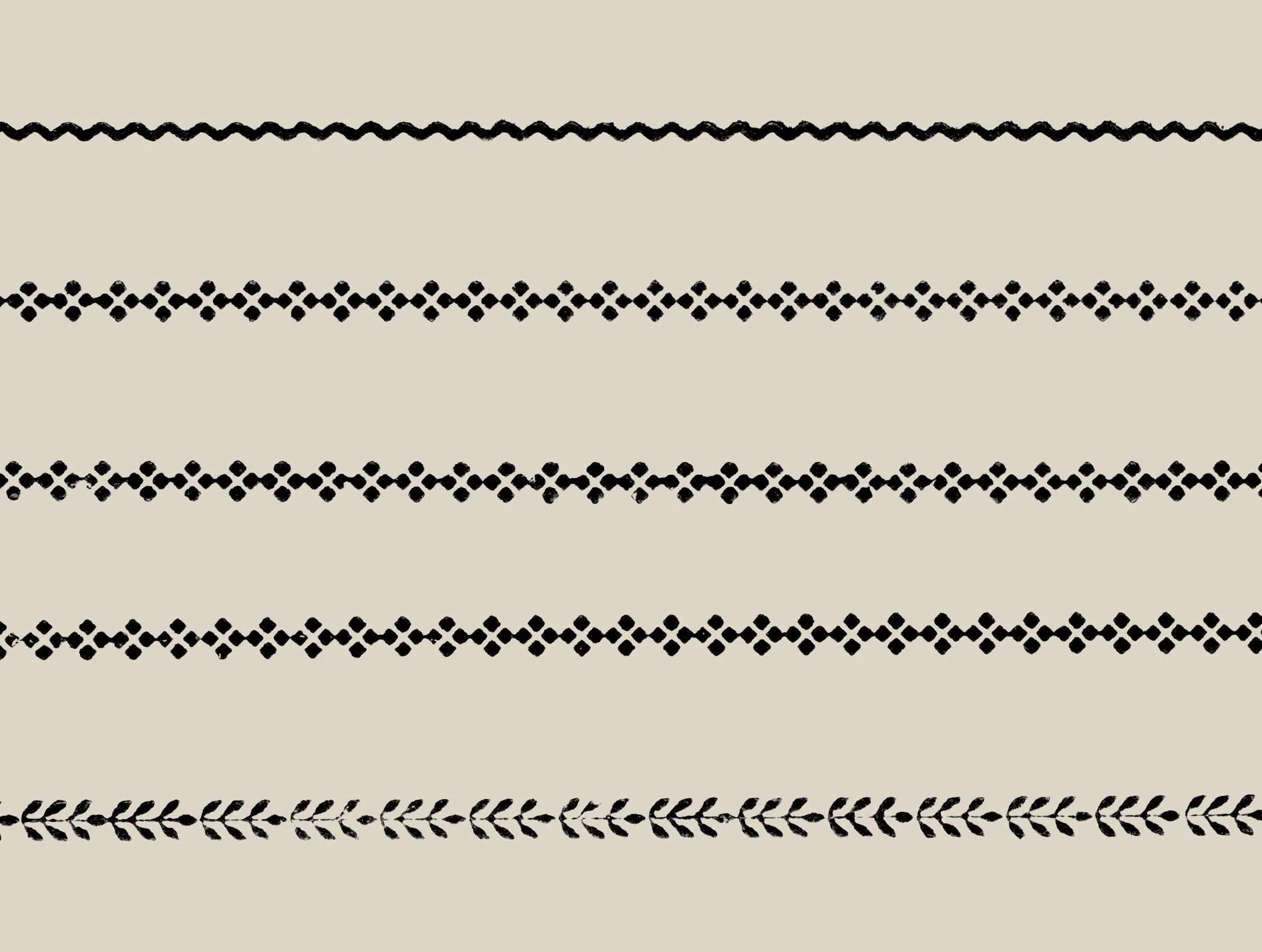 Letterpress - Patterned Lines