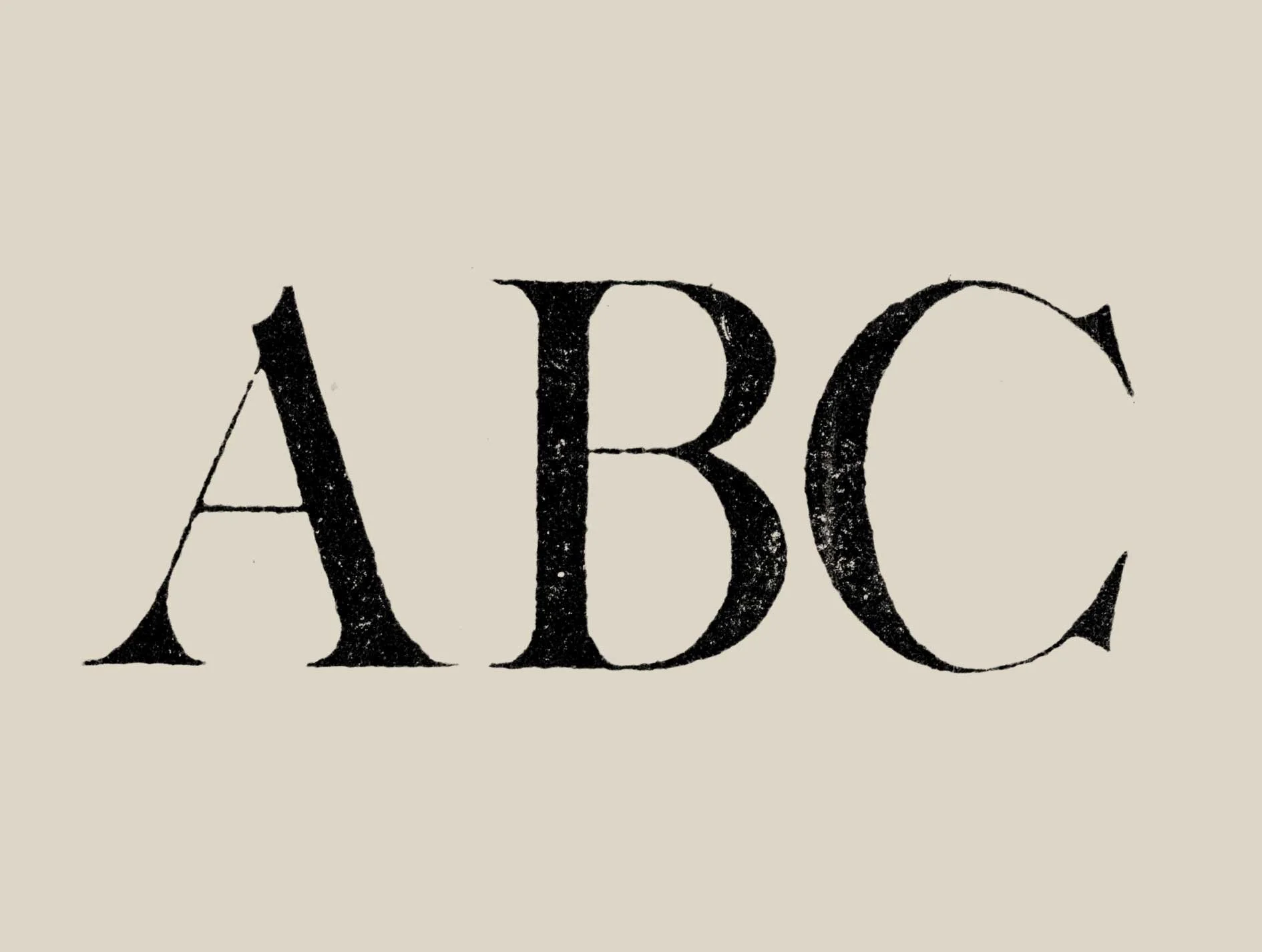 Vintage Roman Alphabet