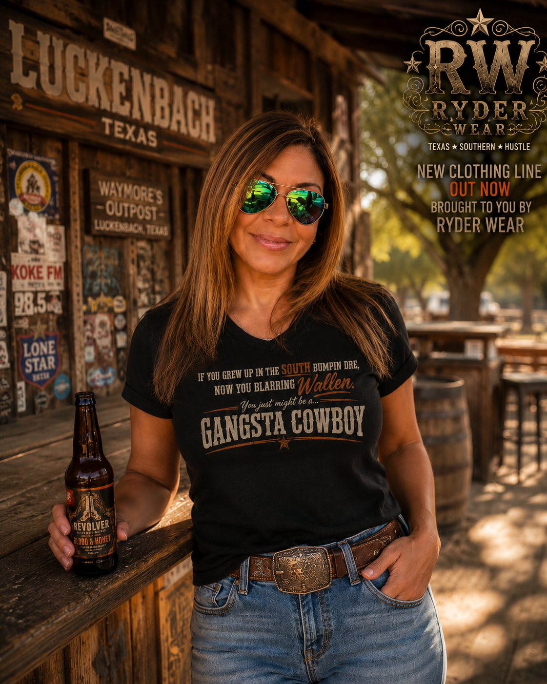 Gangsta Cowboy – Southern Hip-Hop Country Tee