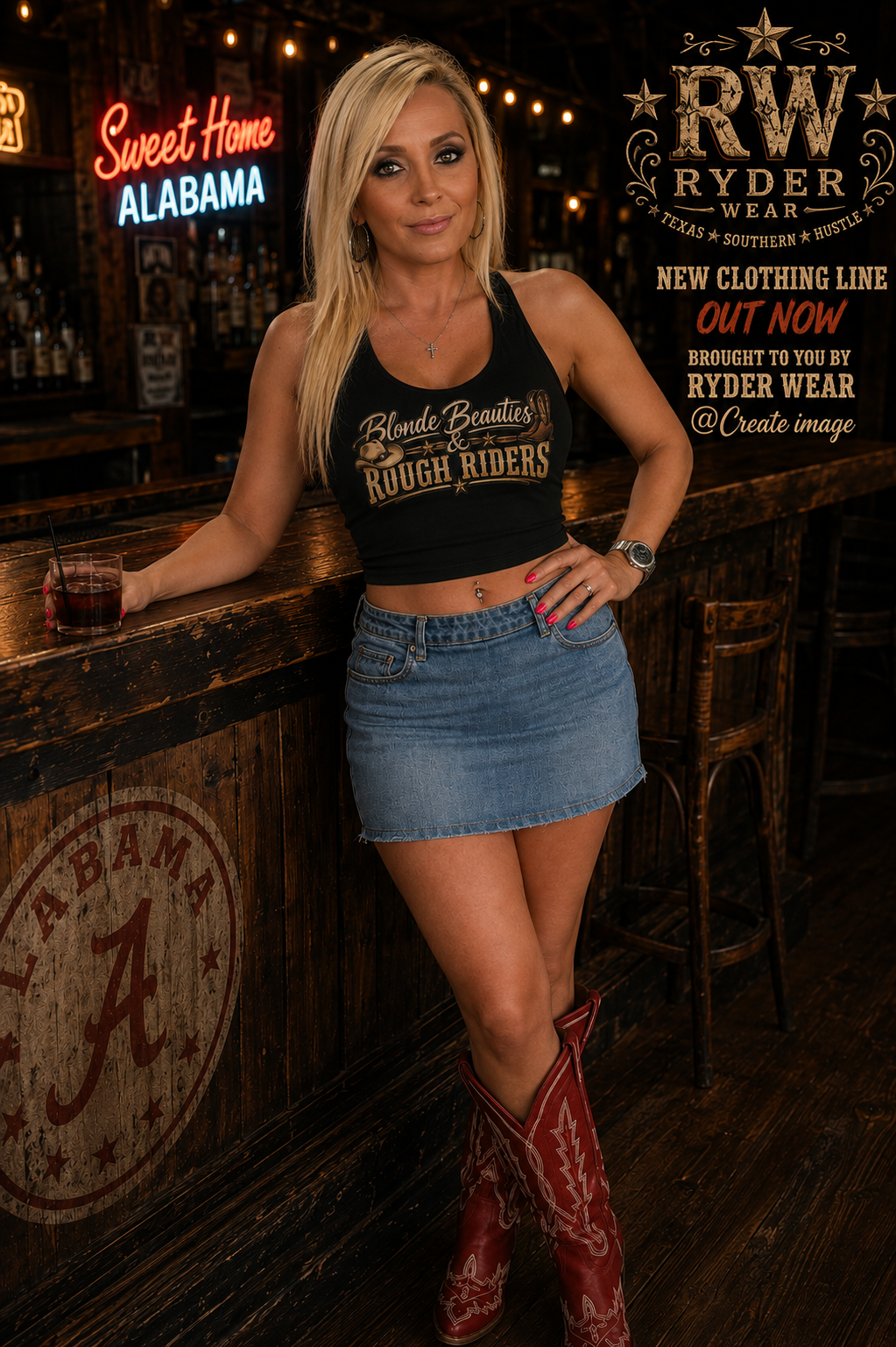 Blonde Beauties & Rough Riders Western Graphic Tee