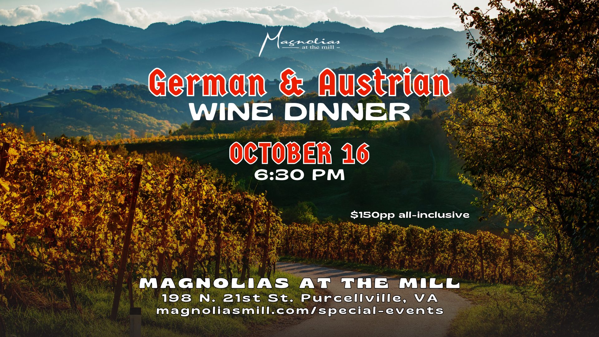 German & Austrian Wine Dinner