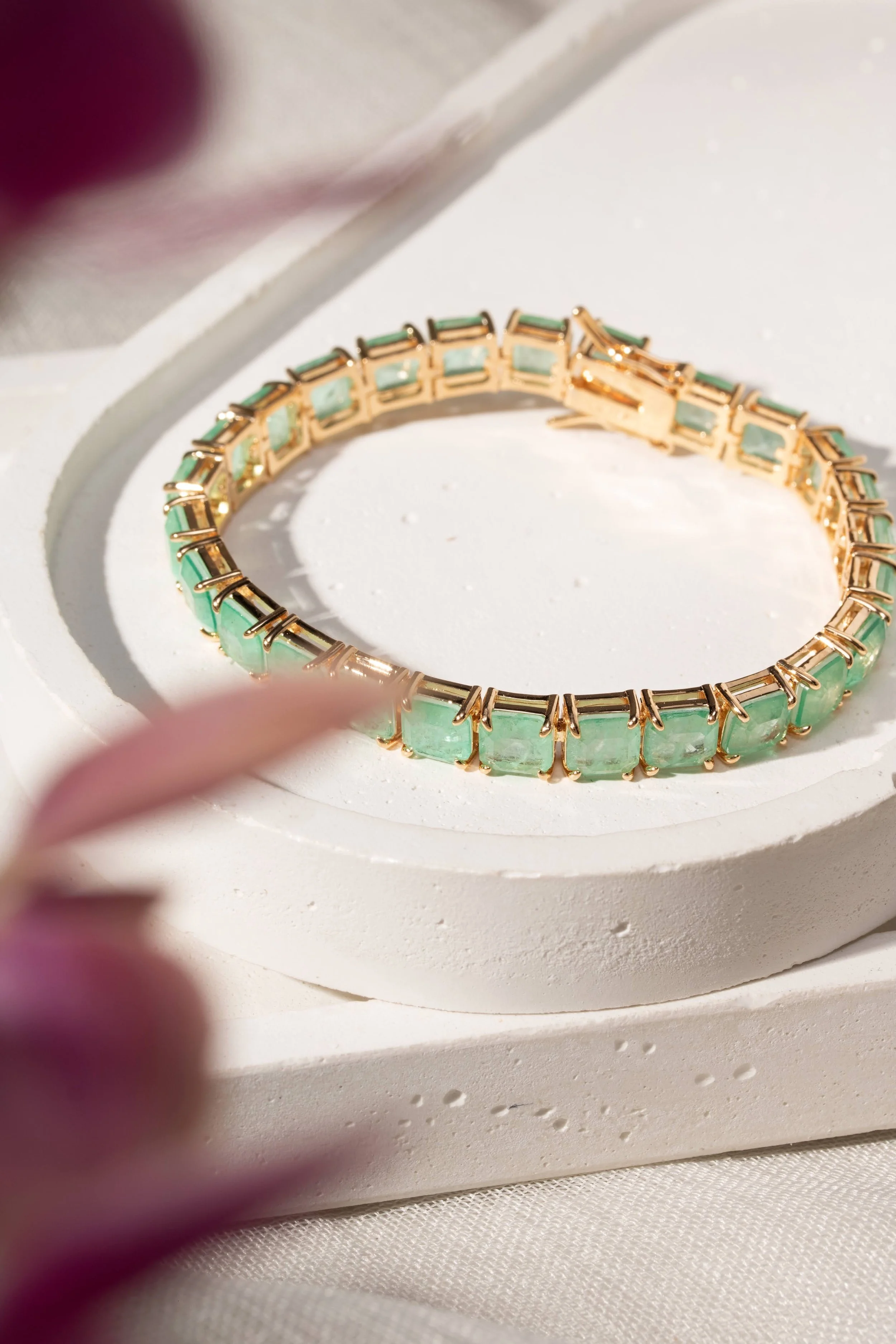 Pulseira Riviera Esmeralda Colombiana