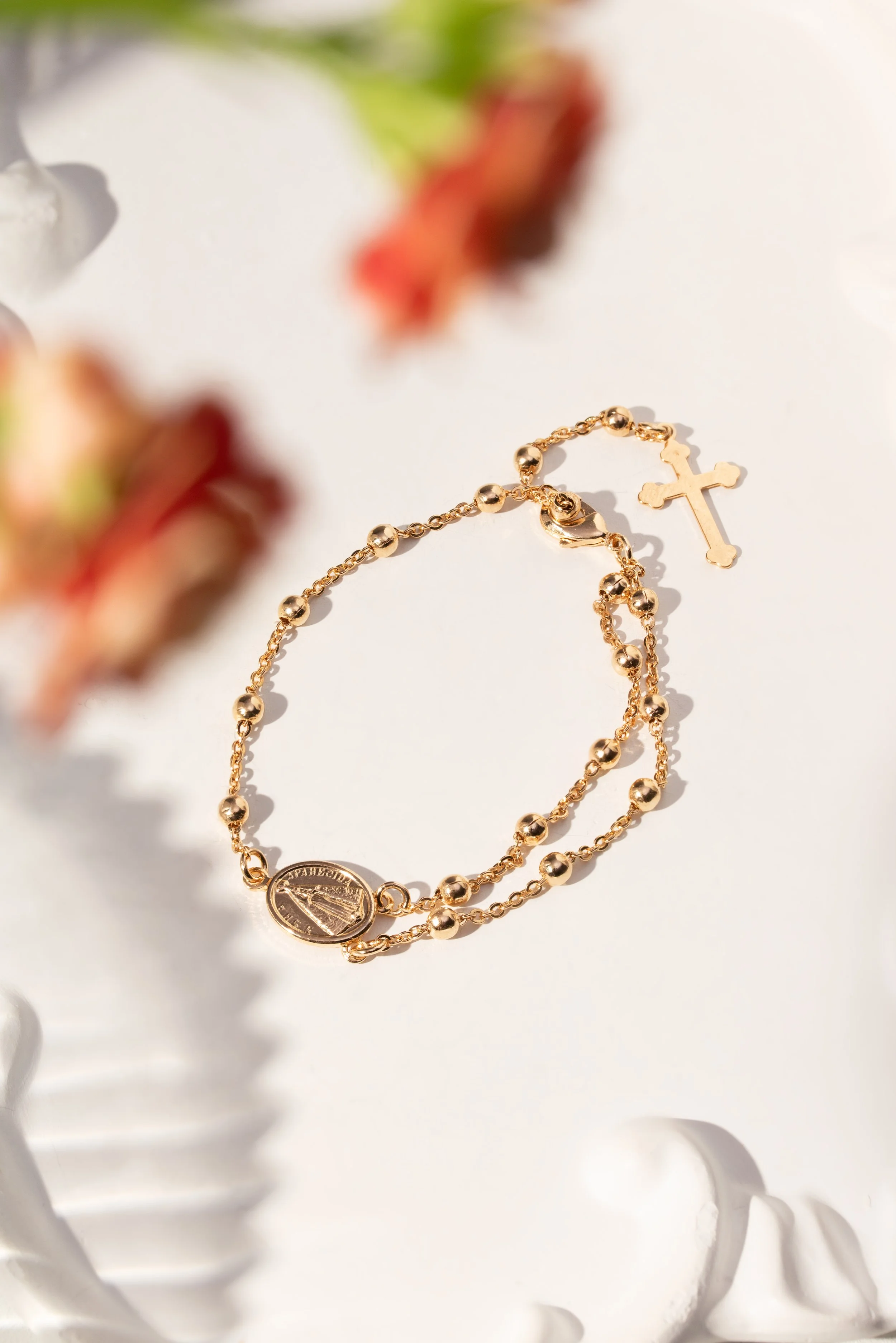 Pulseira Nossa Senhora com Cruz