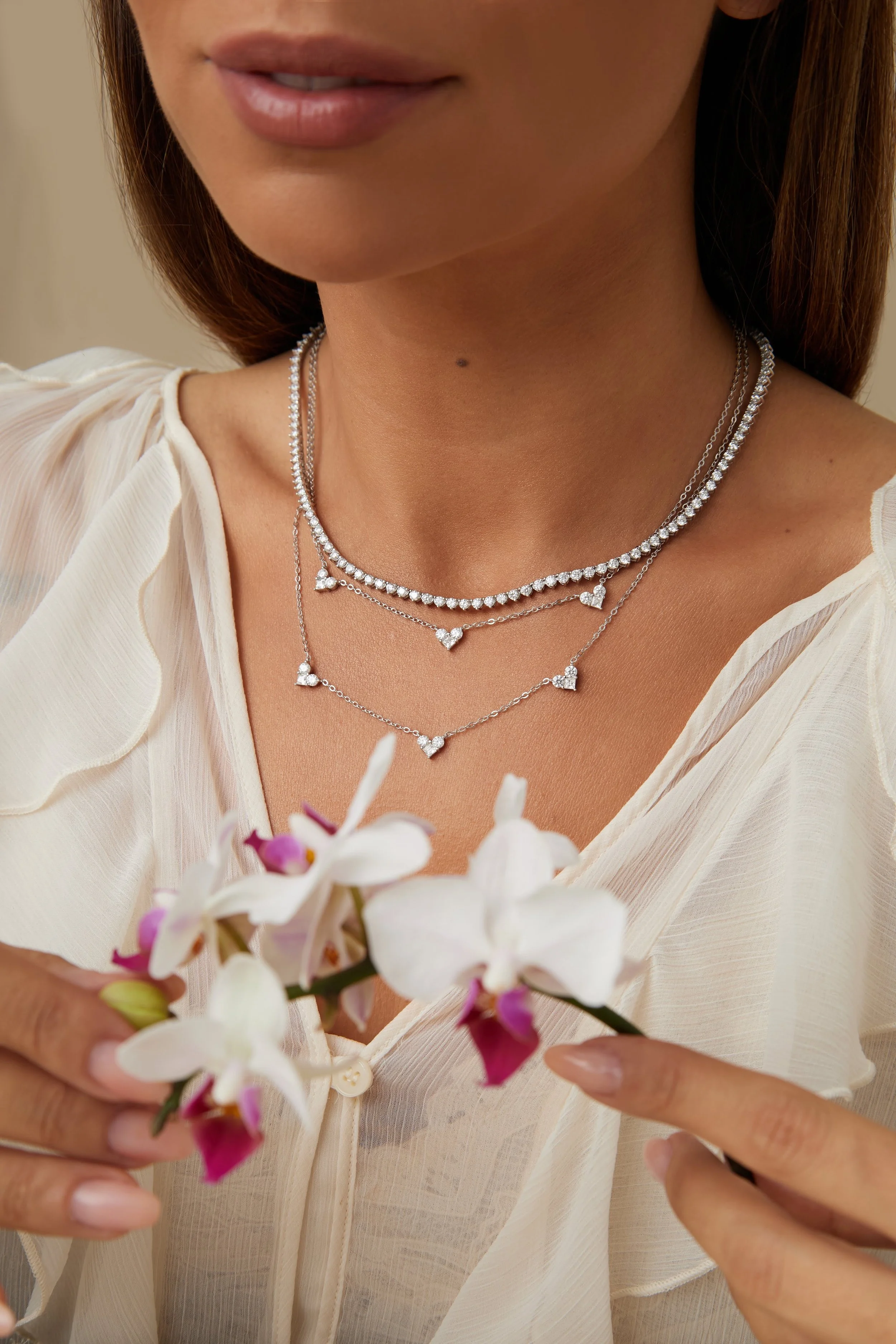 Colares em Moissanite