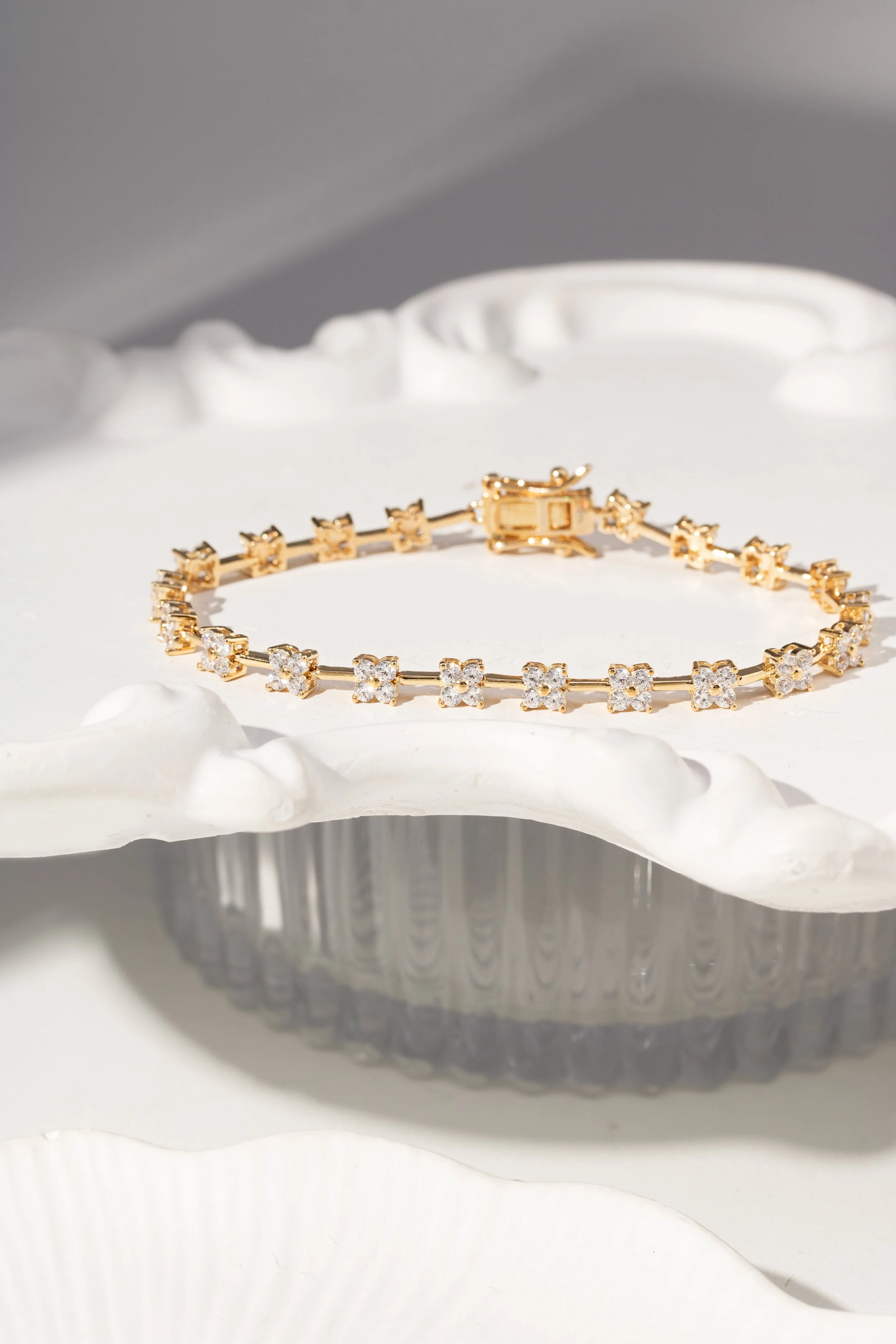 Pulseira Riviera Flor com Zircônias