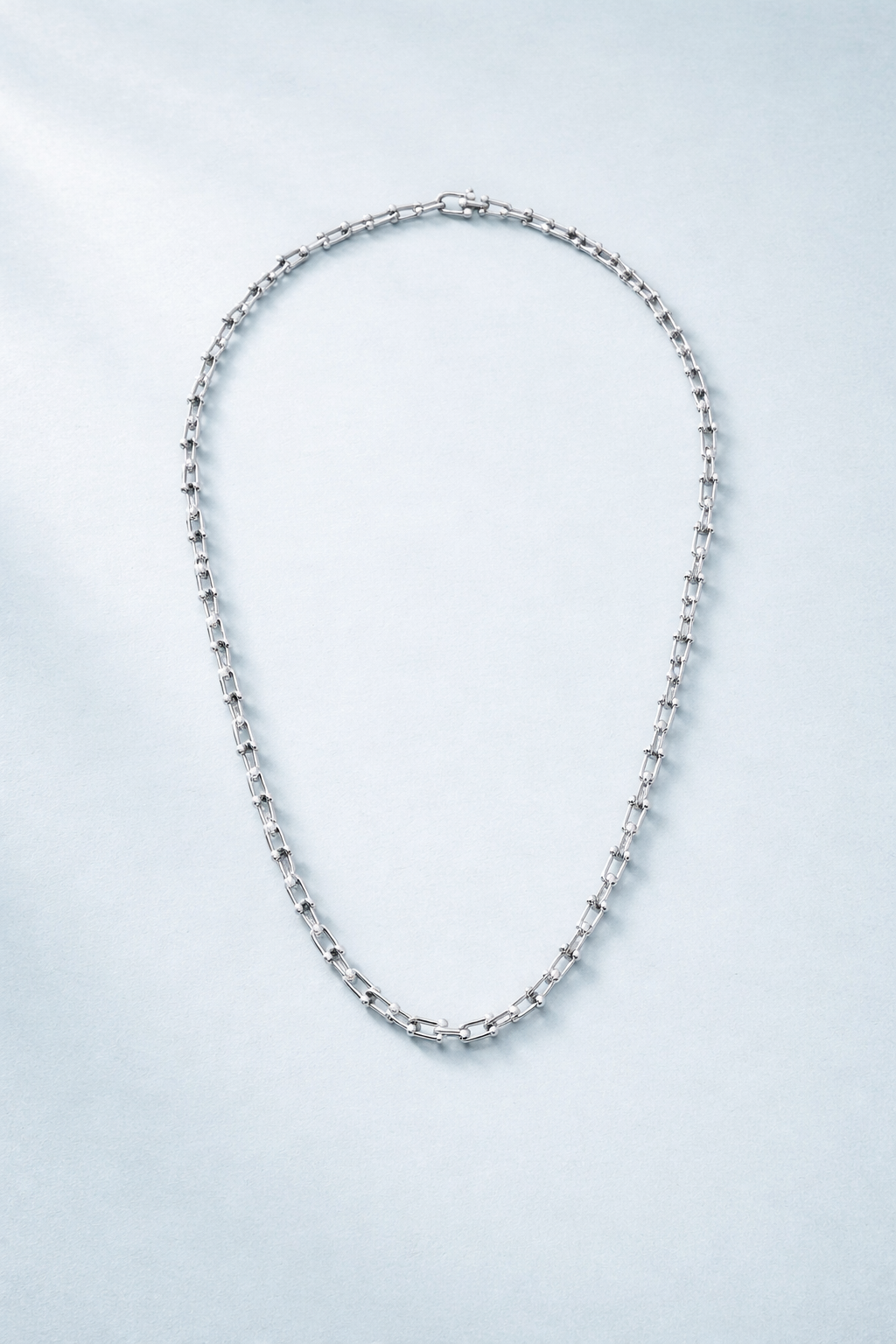 Colar Inspiração Elos Vazados em Prata 925