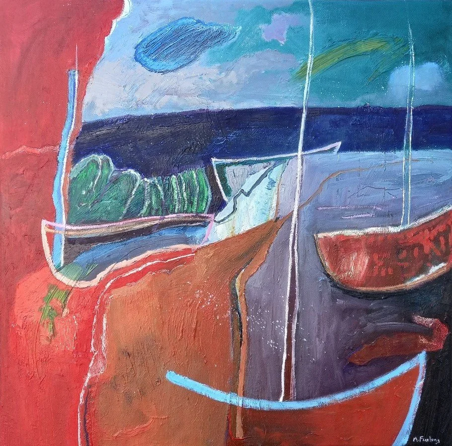 Martina Furlong, Waiting and Looking - oil on canvas (H50xW50cm).jpg