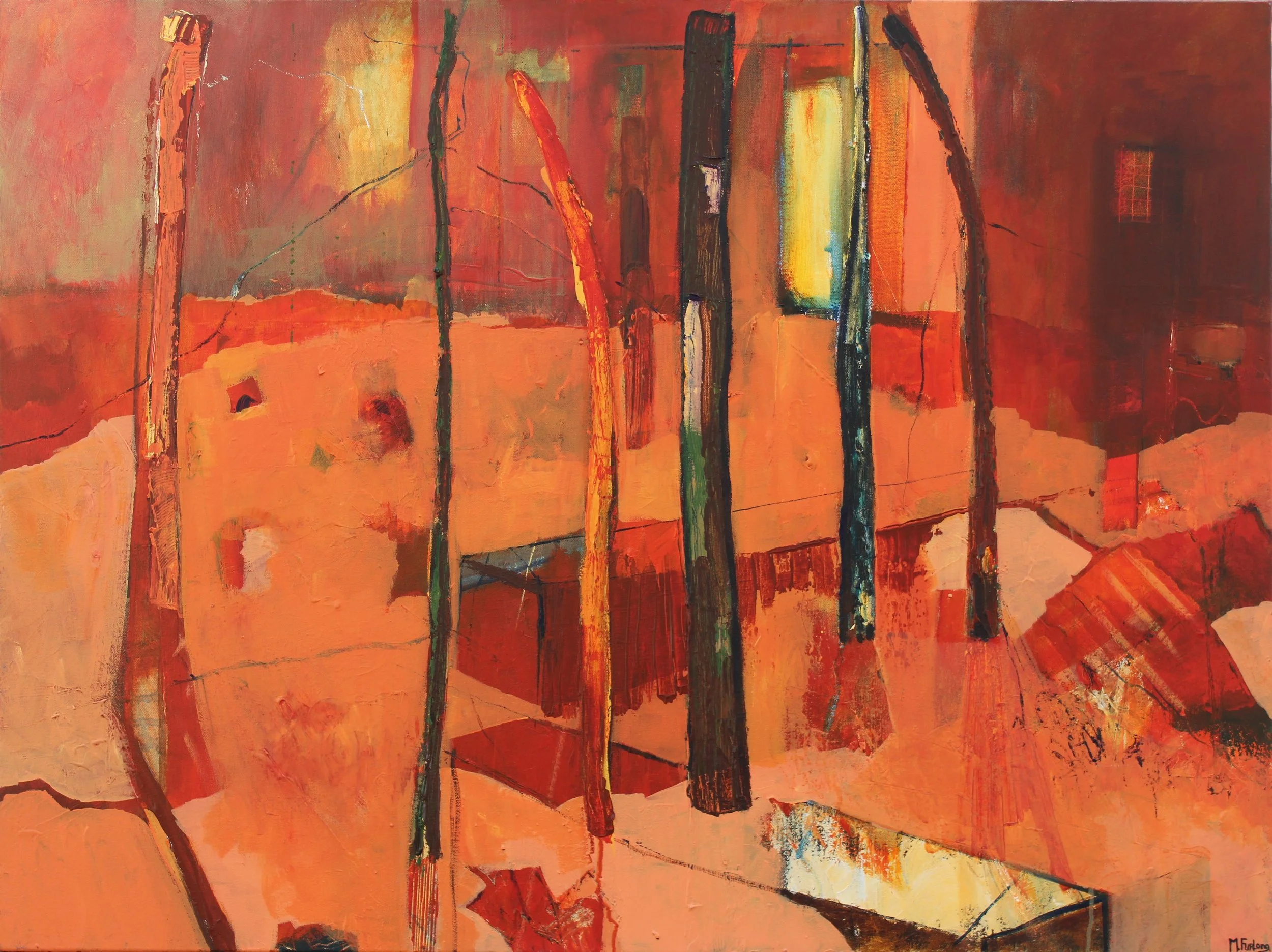 Once Upon A Time - original acrylic painting on canvas (H76xW101cm)