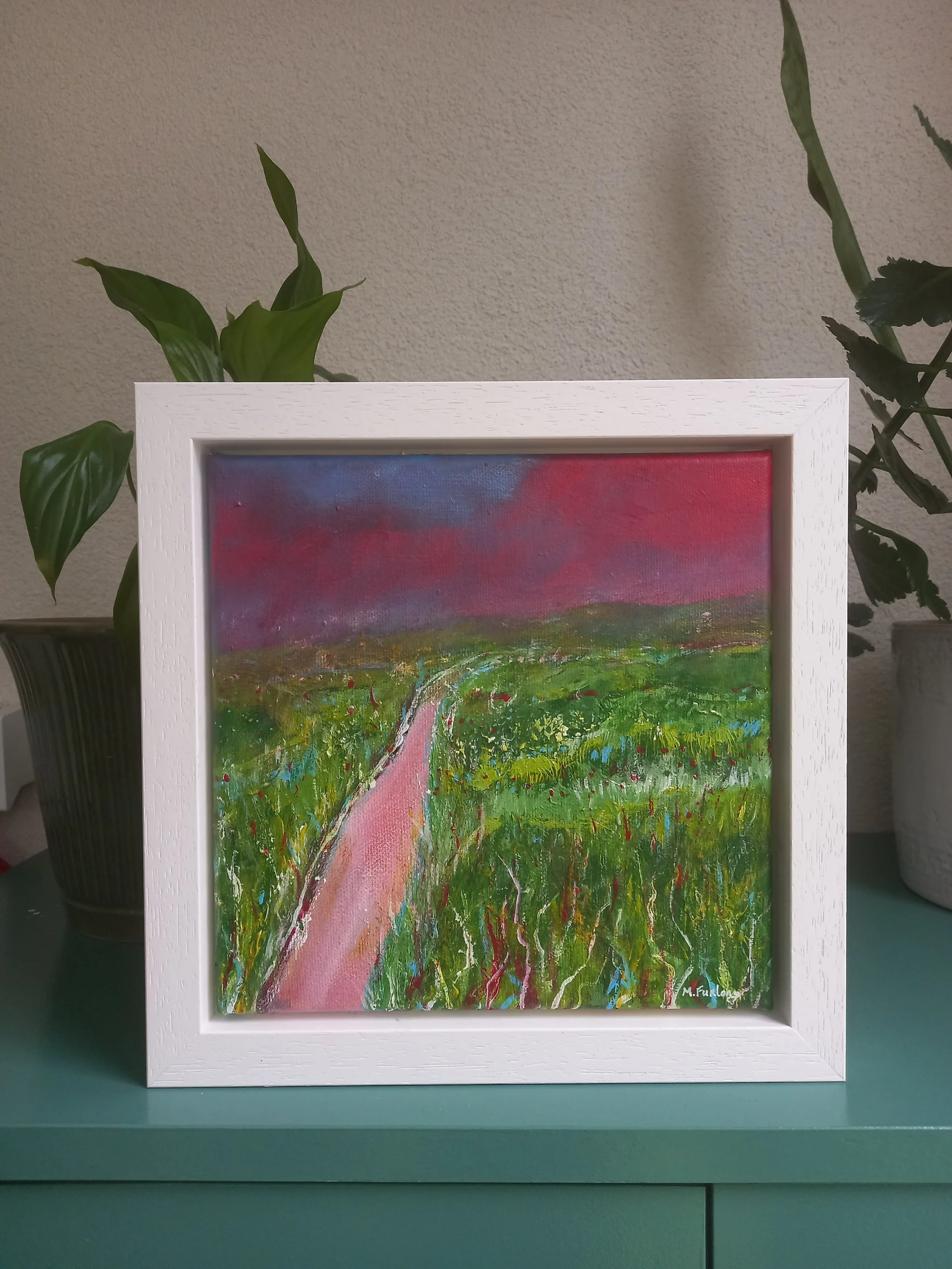 On The Pathway - acrylic on canvas (H20xW20cm) framed.jpg