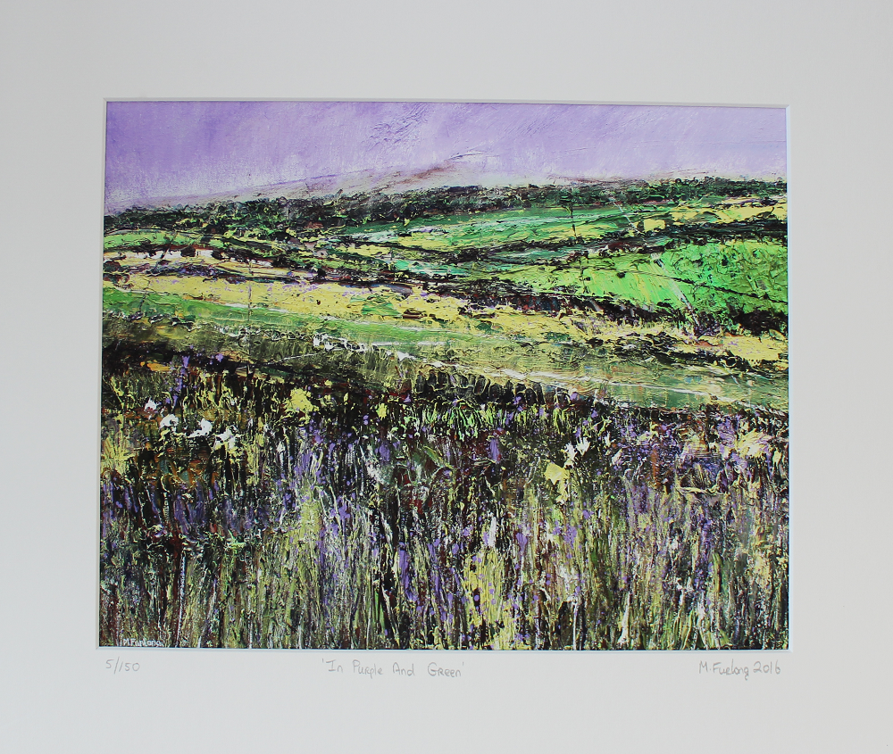 In Purple And Green - Limited Edition Print (H25xW30cm)