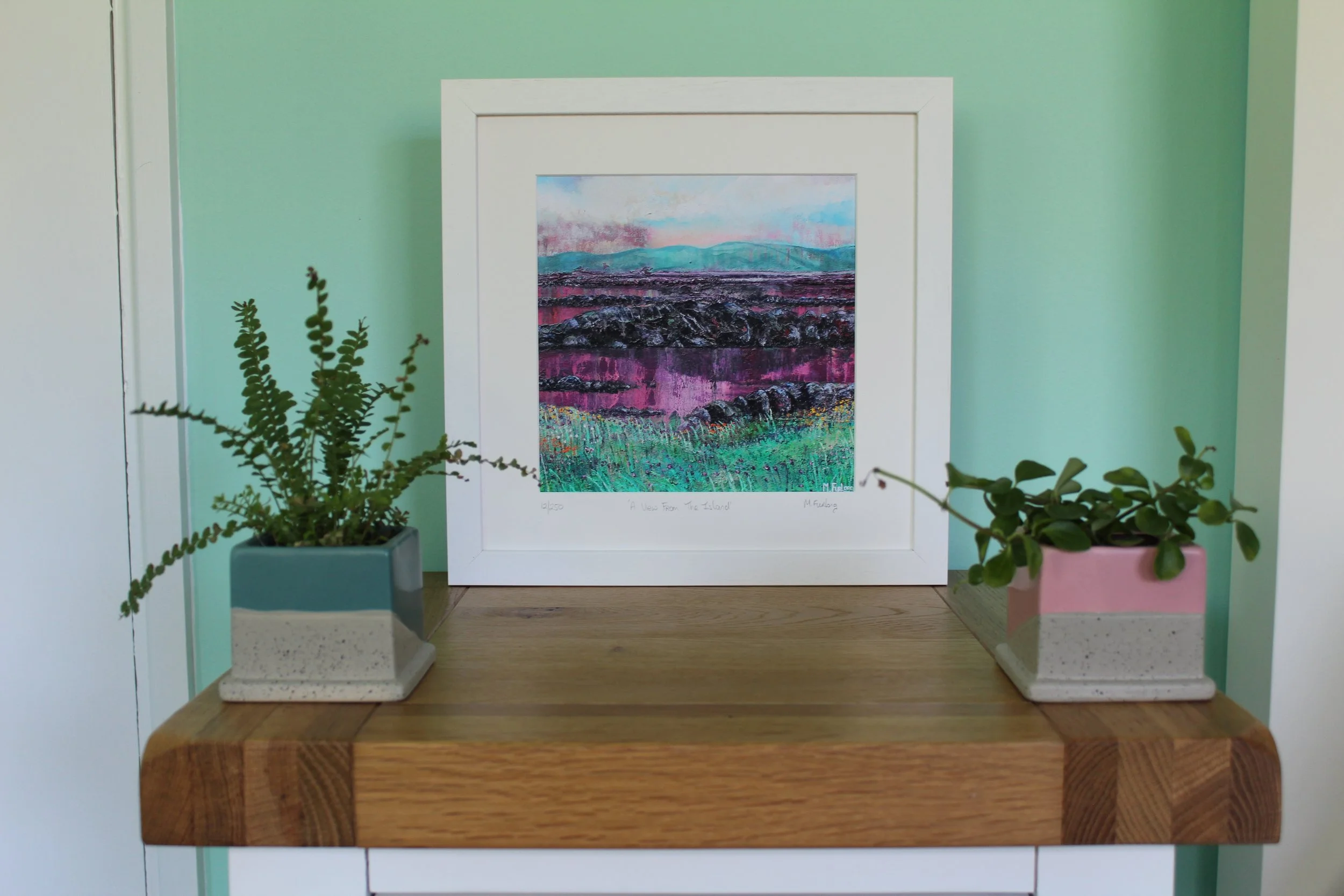 A View From The Island framed print in situ.JPG