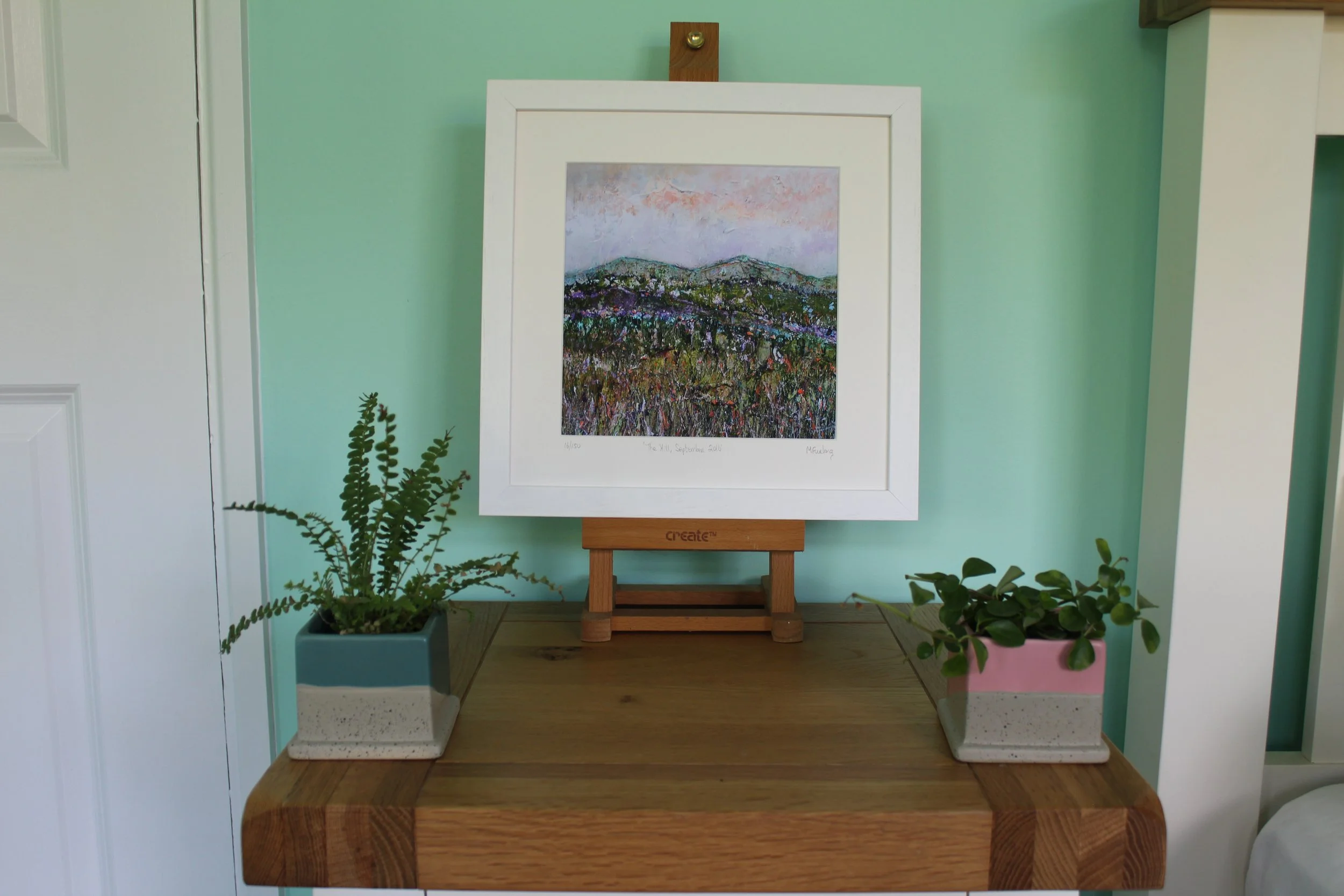 The Hill September 2016 framed print in situ.JPG