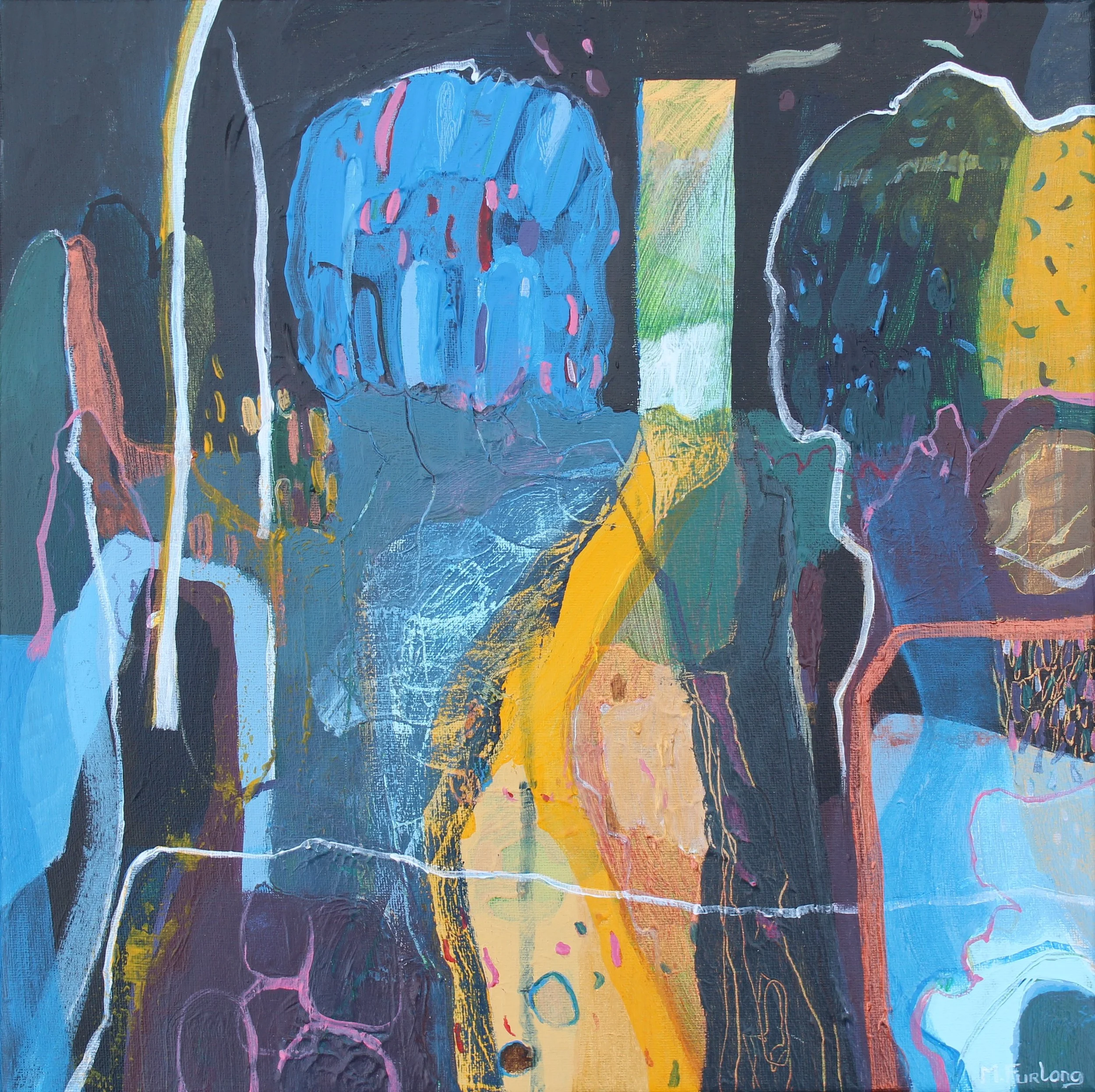 A Journey Of Discovery - original acrylic painting on canvas (H30xW30cm)