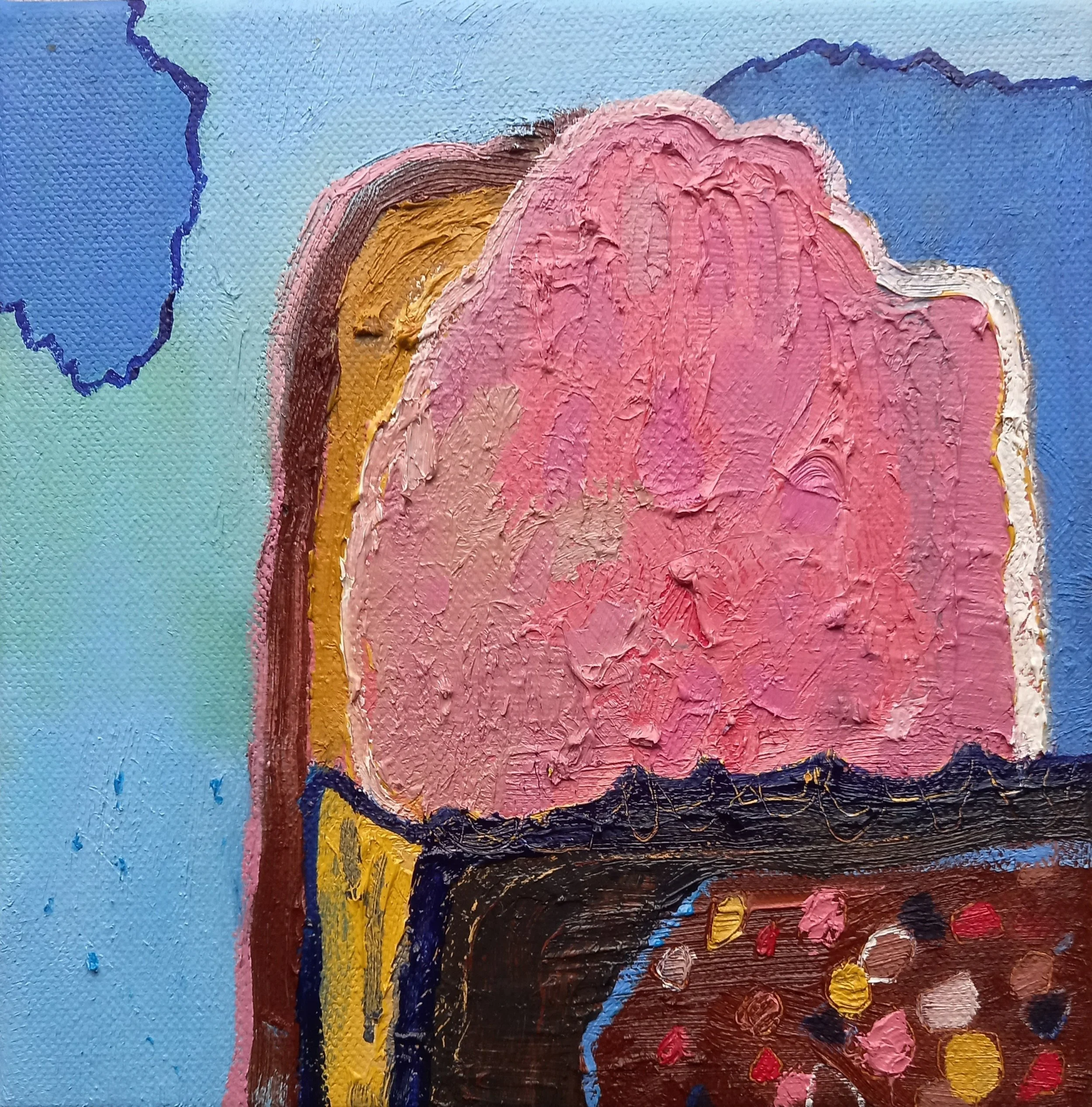 Before The Wind - original oil painting on canvas (H20xW20cm)