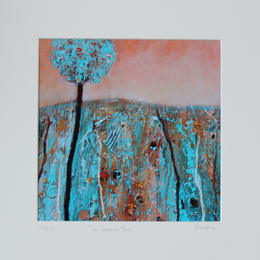 The Turquoise Tree - Limited Edition Print (H20xW20cm)