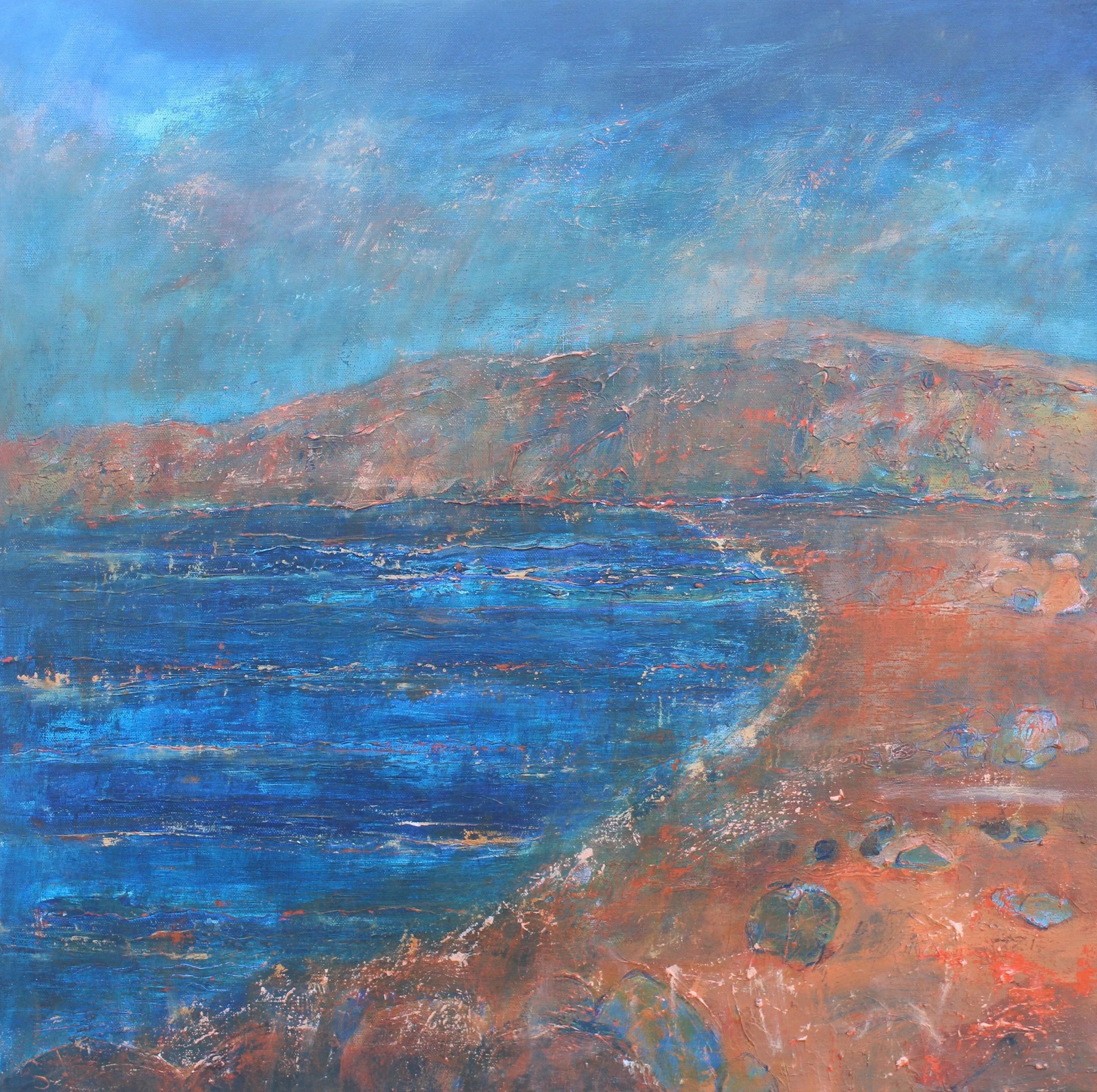 The Oceans Edge - original acrylic painting on canvas (H70xW70cm)