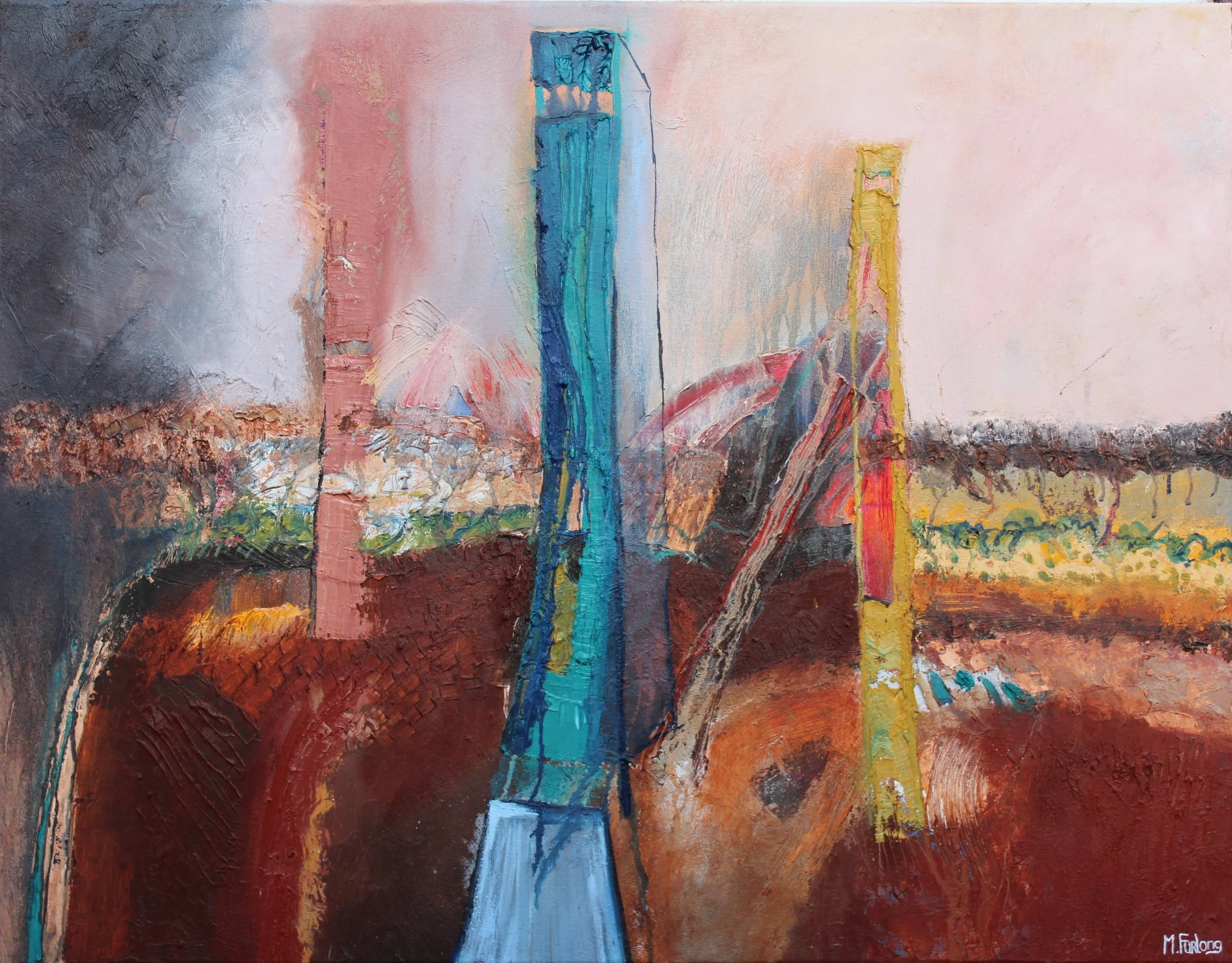 Everybodys Got The Right To Go Wrong - original oil painting on canvas (H70xW90cm)