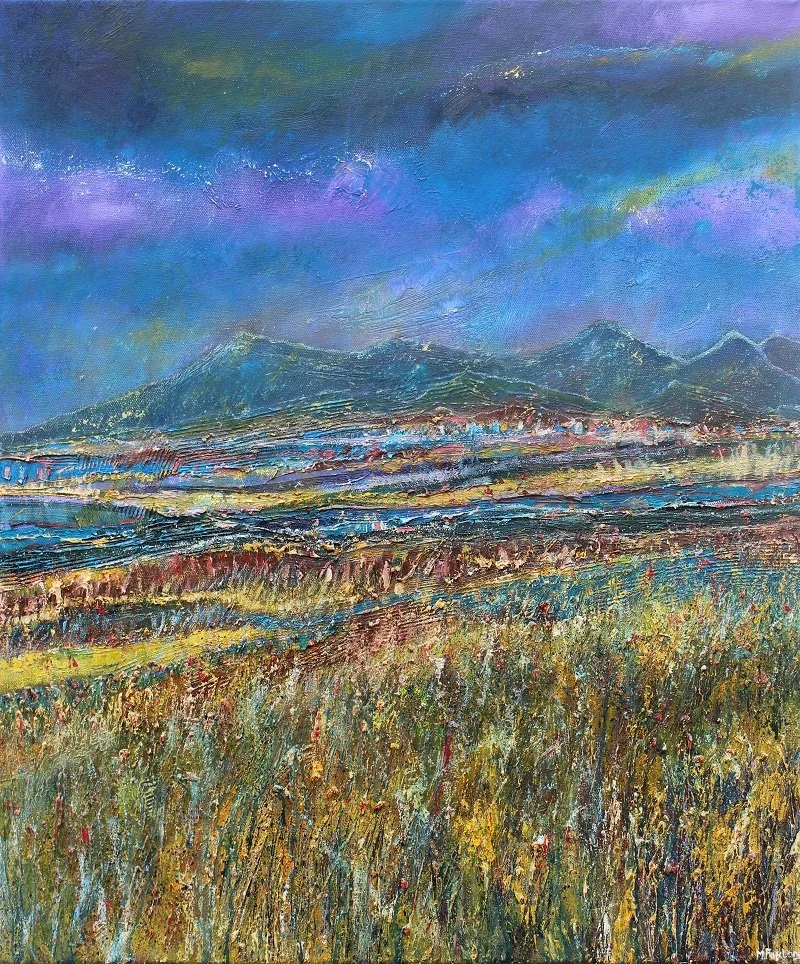 The View From The Hill - original oil painting on canvas (H60xW50cm)