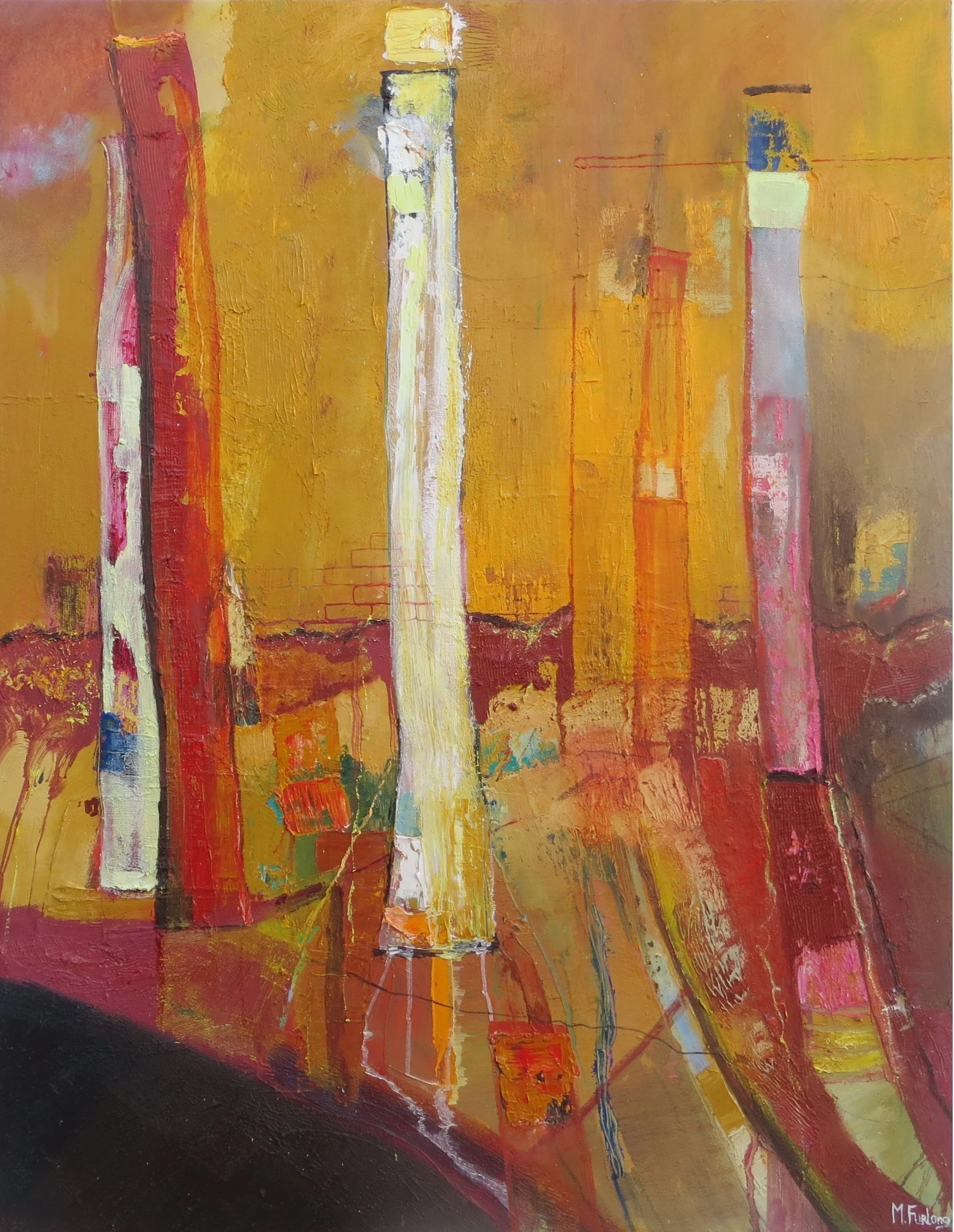 You And You Alone Must Choose - original oil painting on canvas (H90xW70cm)