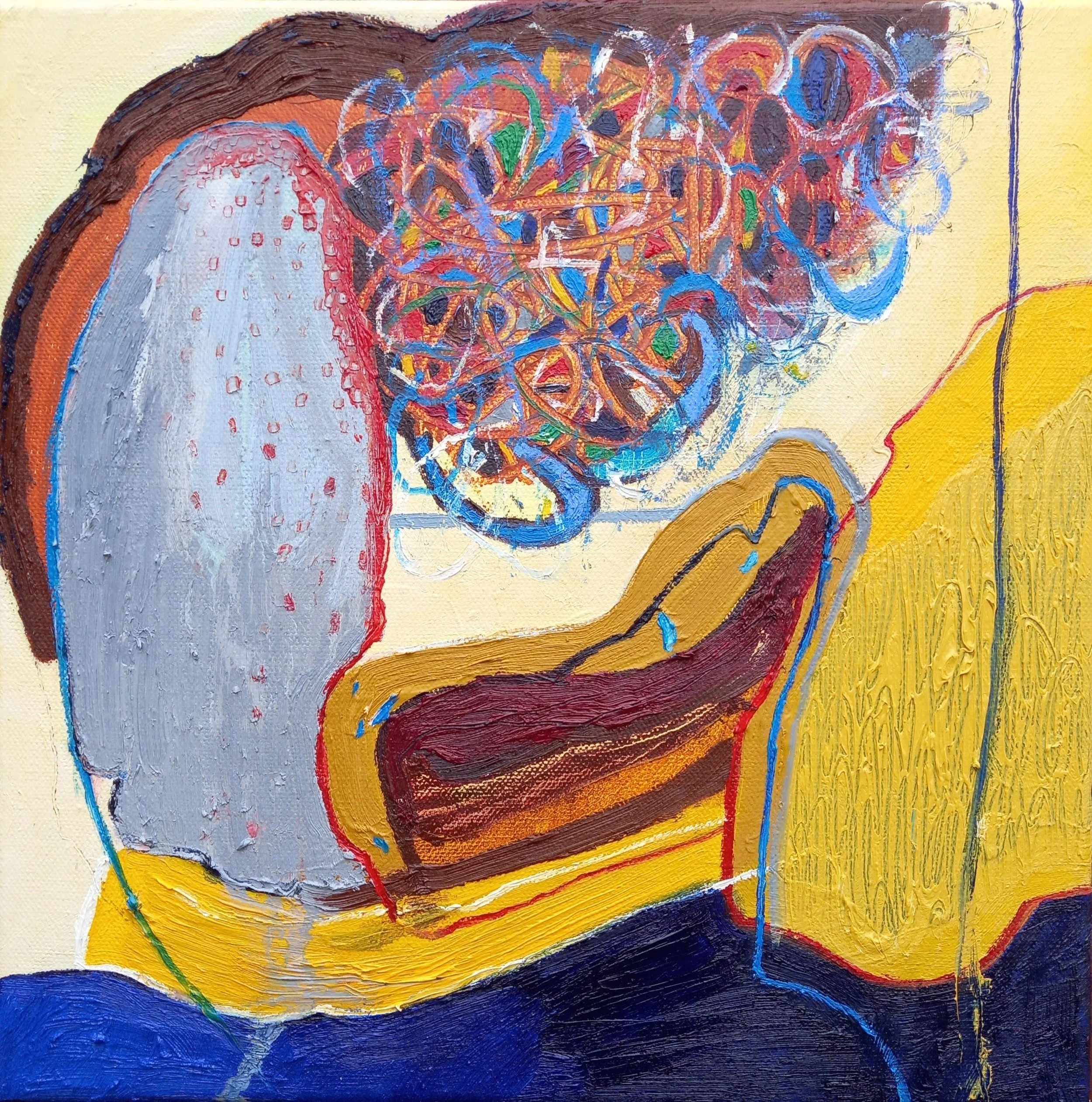 Seek Adventure - original oil painting on canvas (H30xW30cm)