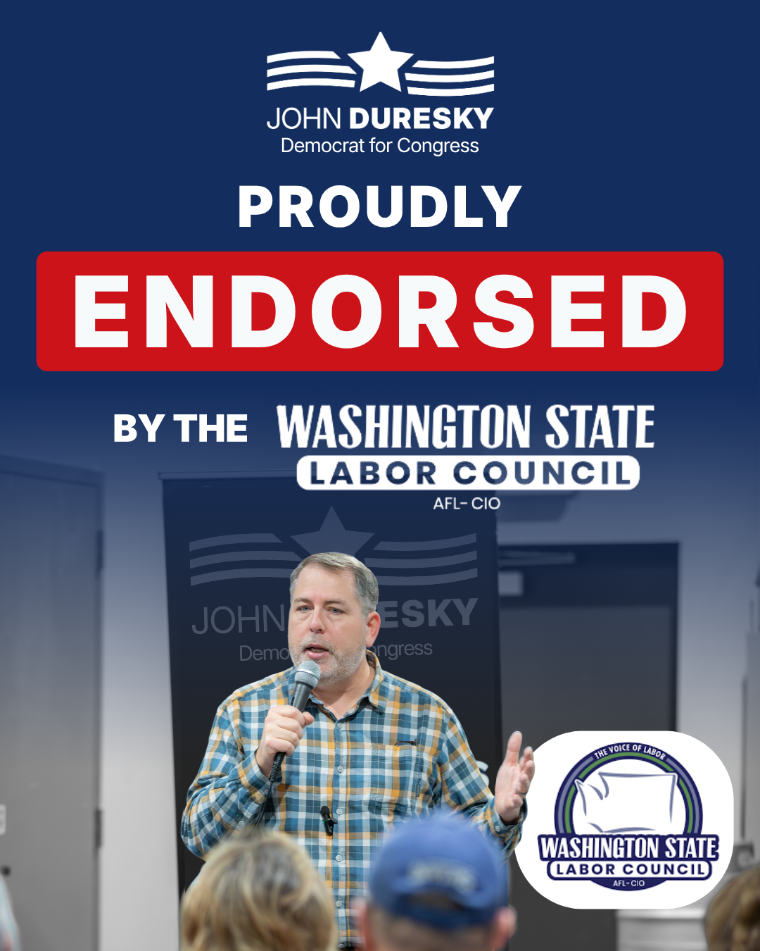 Endorsed by WSLC, AFL-CIO
