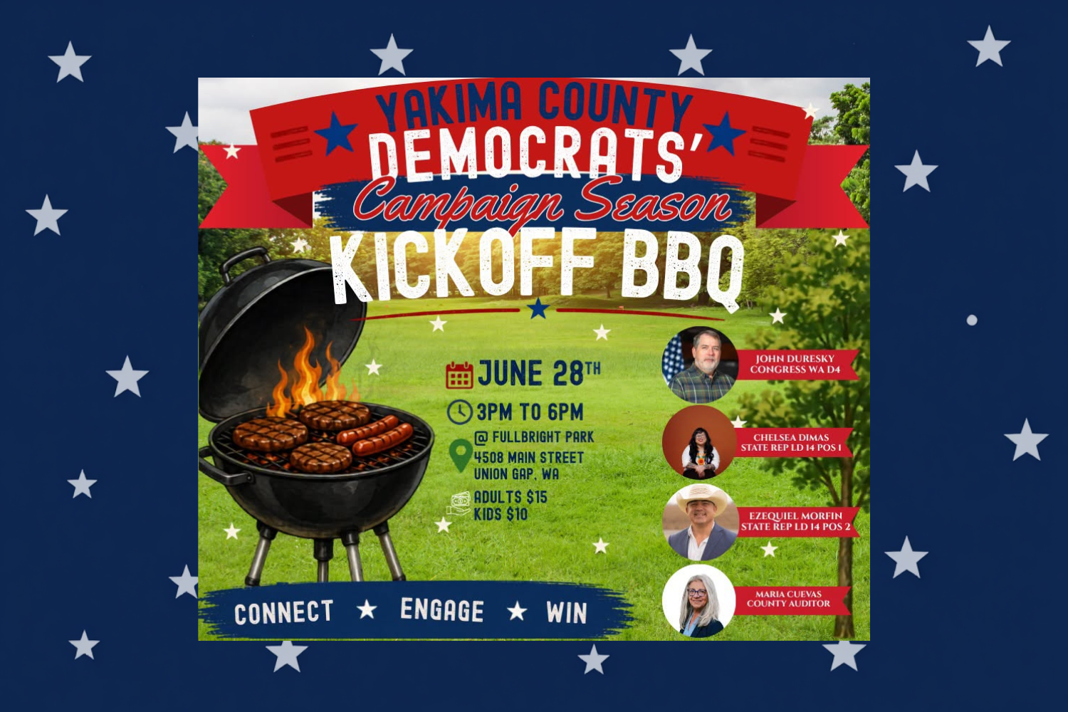 Yakima County Democrats' Campaign Season Kickoff BBQ