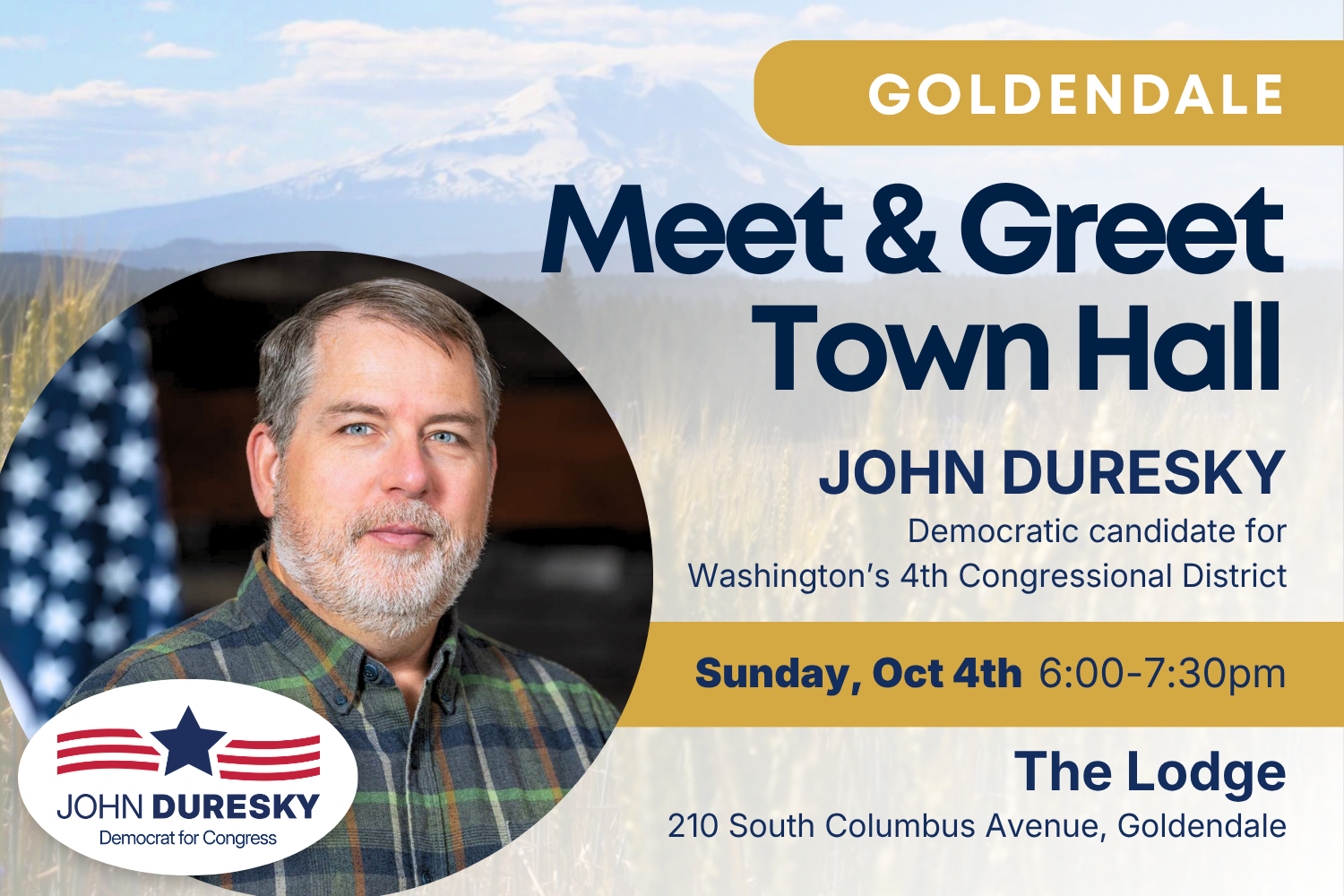 Goldendale Meet & Greet Townhall