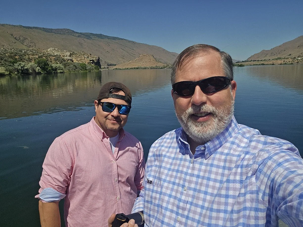 Gabe and I checking out the might Columbia River